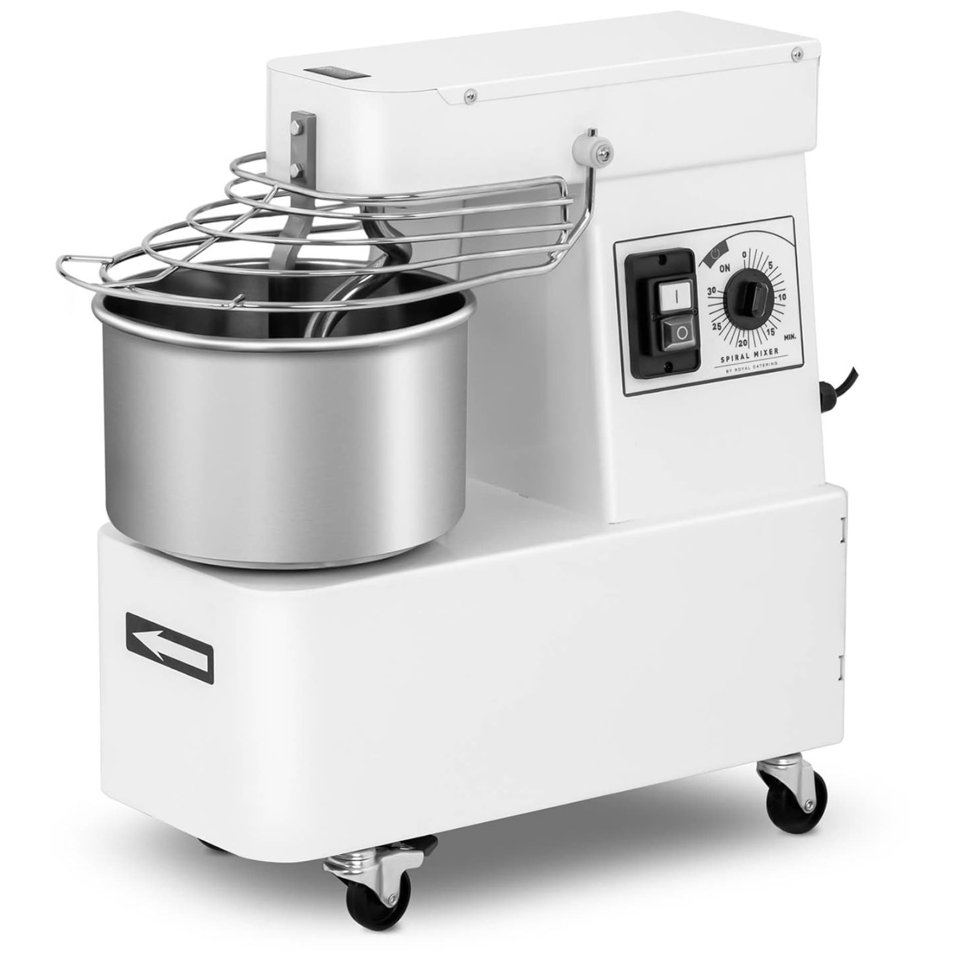 

Miesiarka planetarna mikser spiralny do ciasta ze stałą dzieżą 7 l 29 kg/h 370 W ITALY