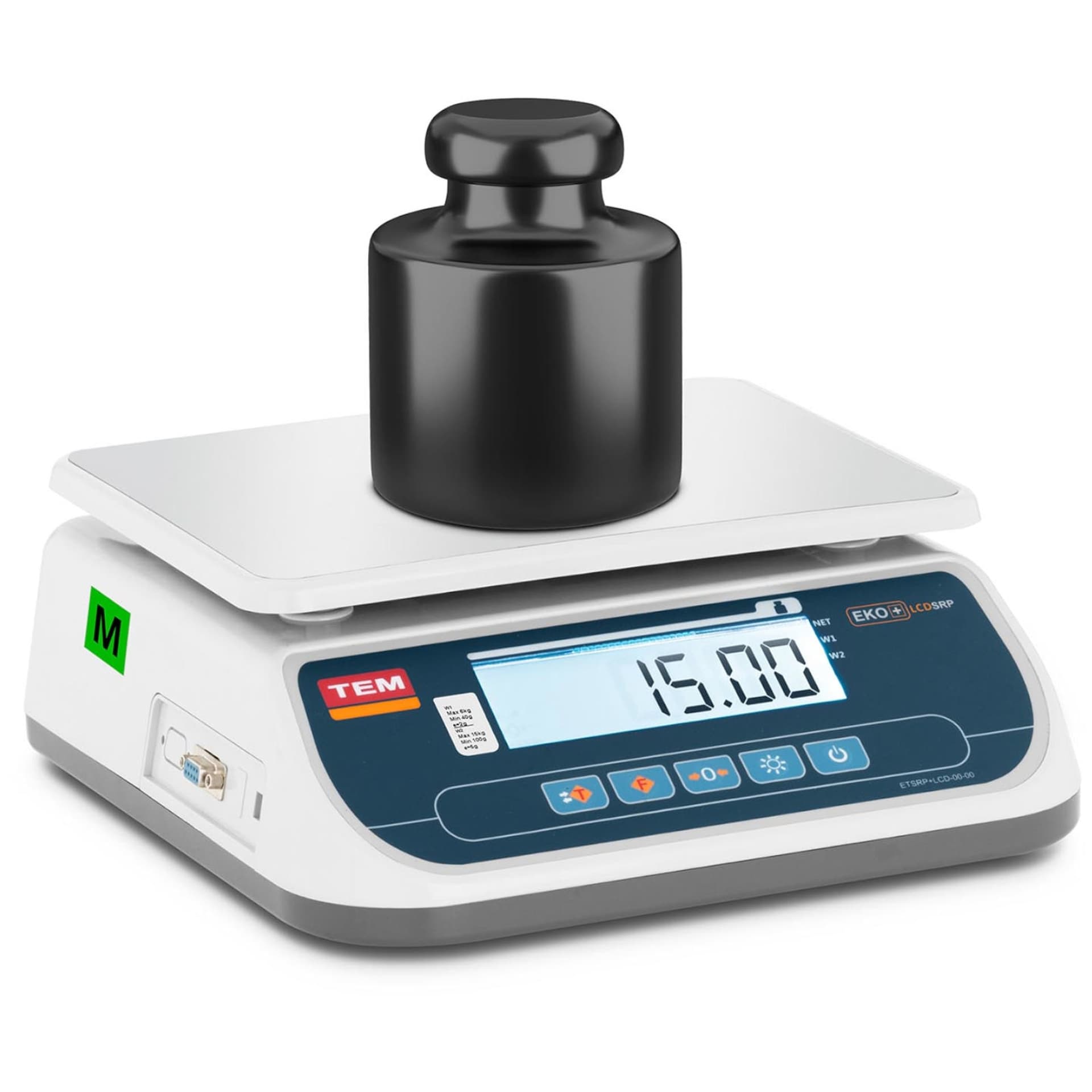 

Waga sklepowa handlowa 15 kg / 5 g LCD M LEGALIZACJA