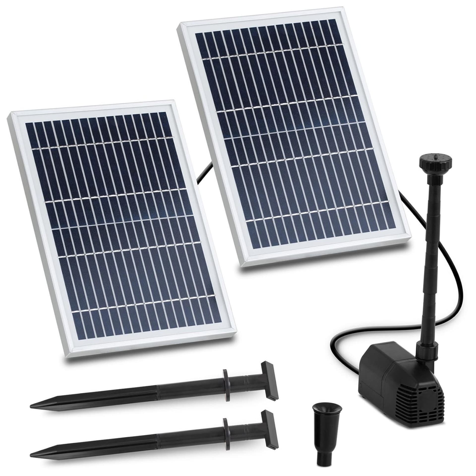

Fontanna do oczka wodnego stawu solarna 1350 l/h 1.6 m 2 x 6 W
