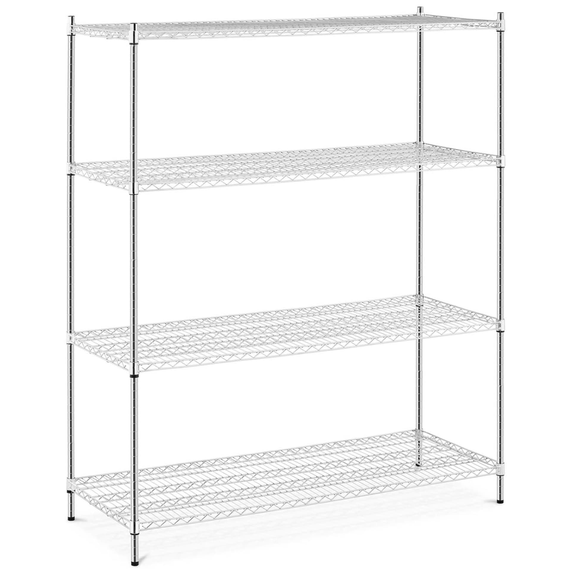 

Regał metalowy magazynowy 4 półki druciane do 1 t 1000 kg 149x59x180 cm