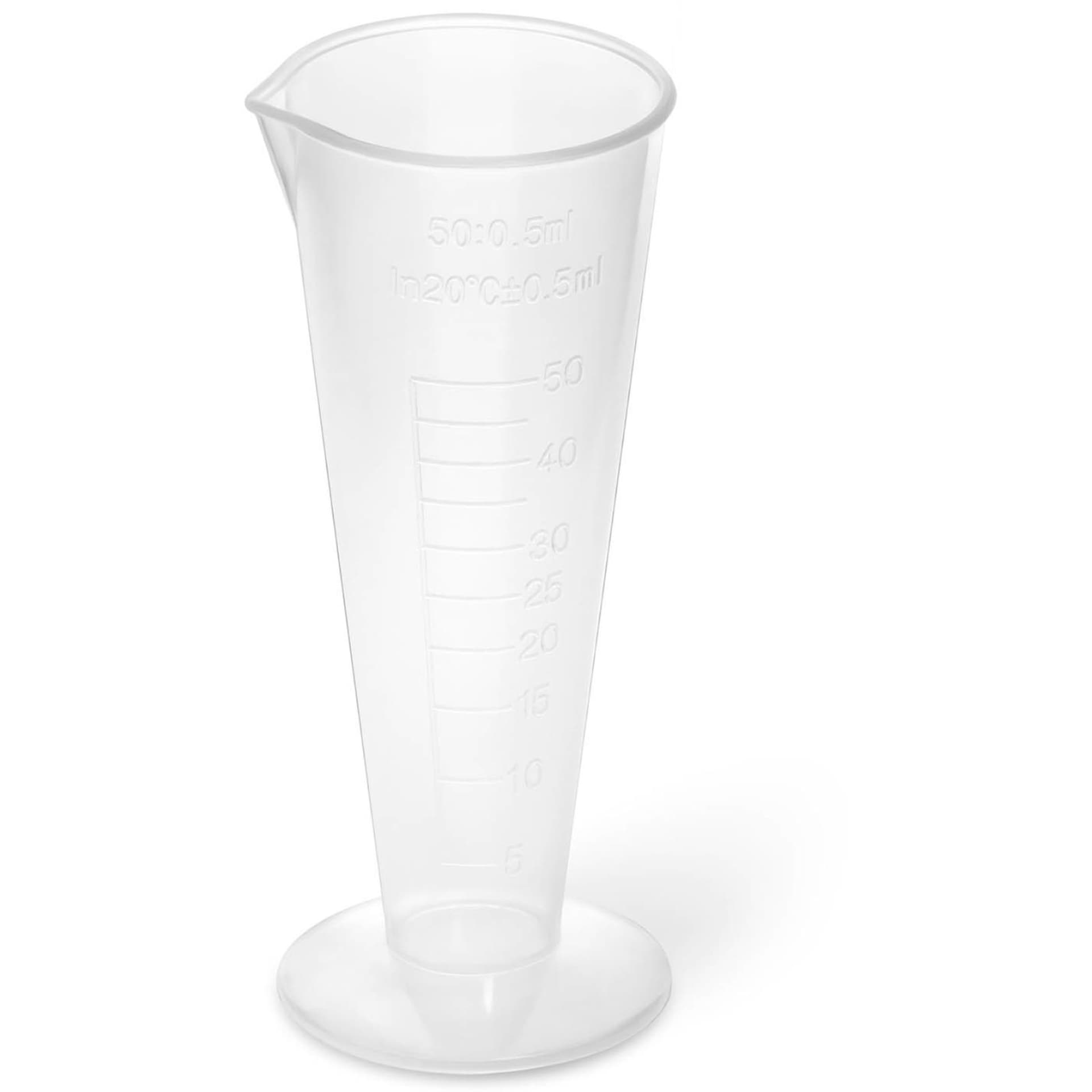 

Zlewka laboratoryjna plastikowa z podziałką 50 ml - 10 szt.