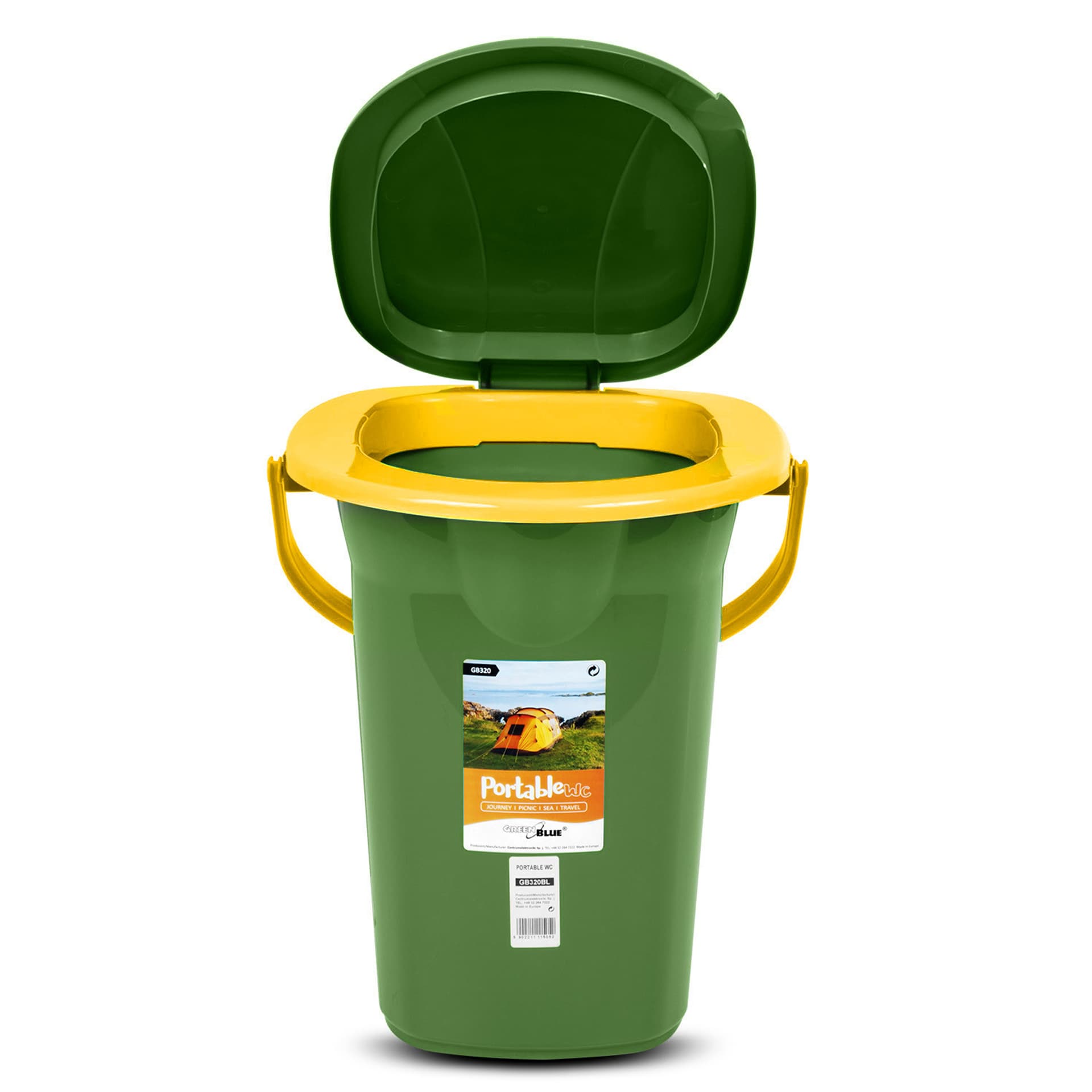 

Toaleta turystyczna GreenBlue GB320GO ciemnozielono-pomarańczowa
