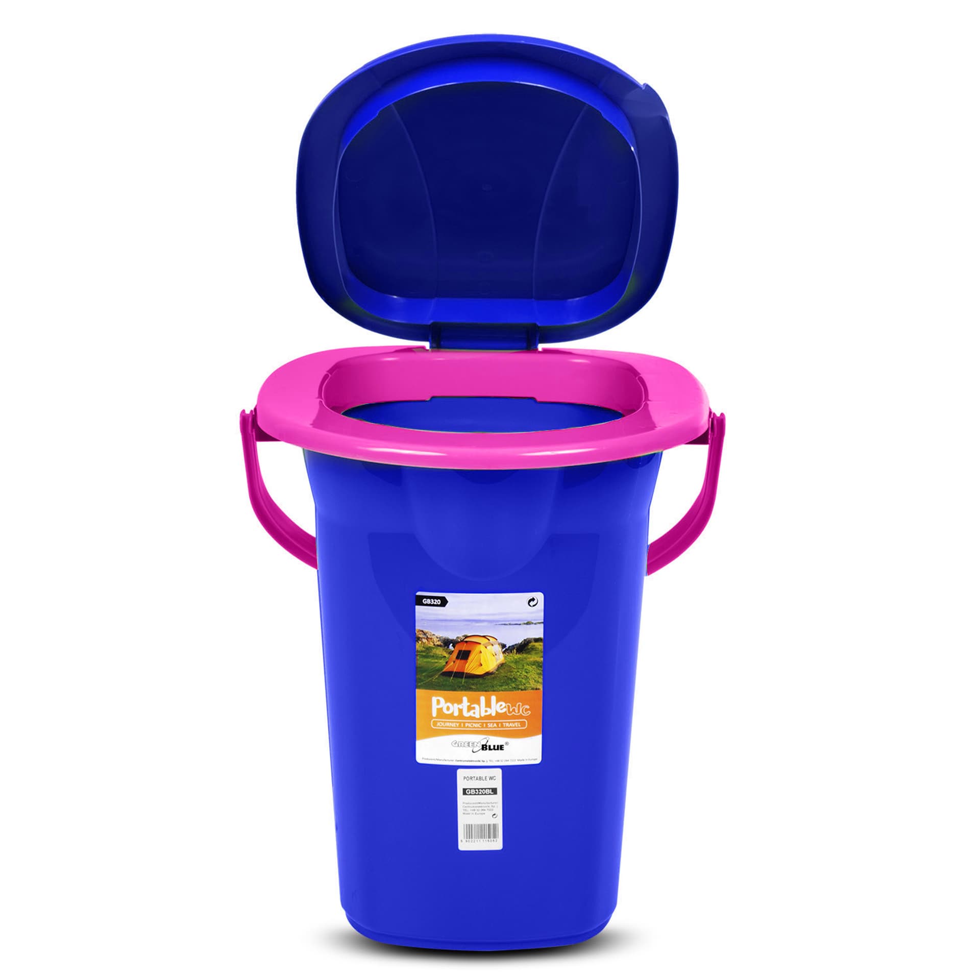 

Toaleta turystyczna GreenBlue GB320BR granatowo-różowa