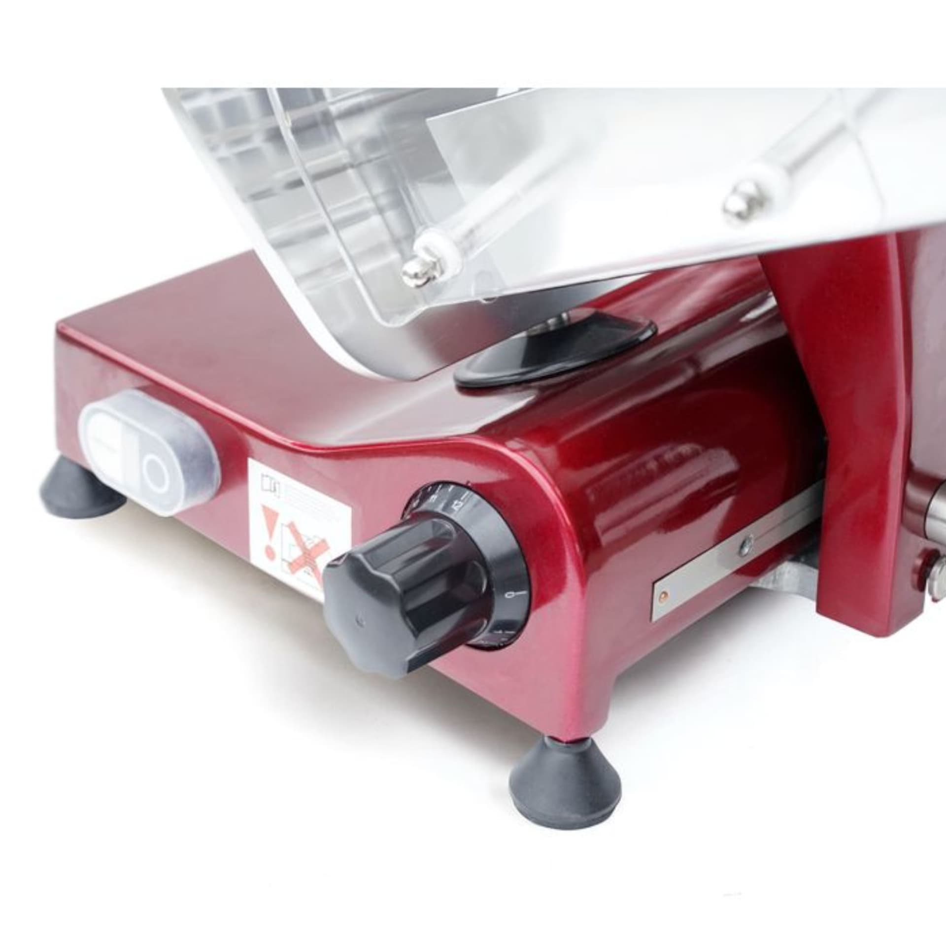 

Krajalnica do wędlin sera elektryczna Profi Line RED EDITION 250 mm 320 W - Hendi 210086
