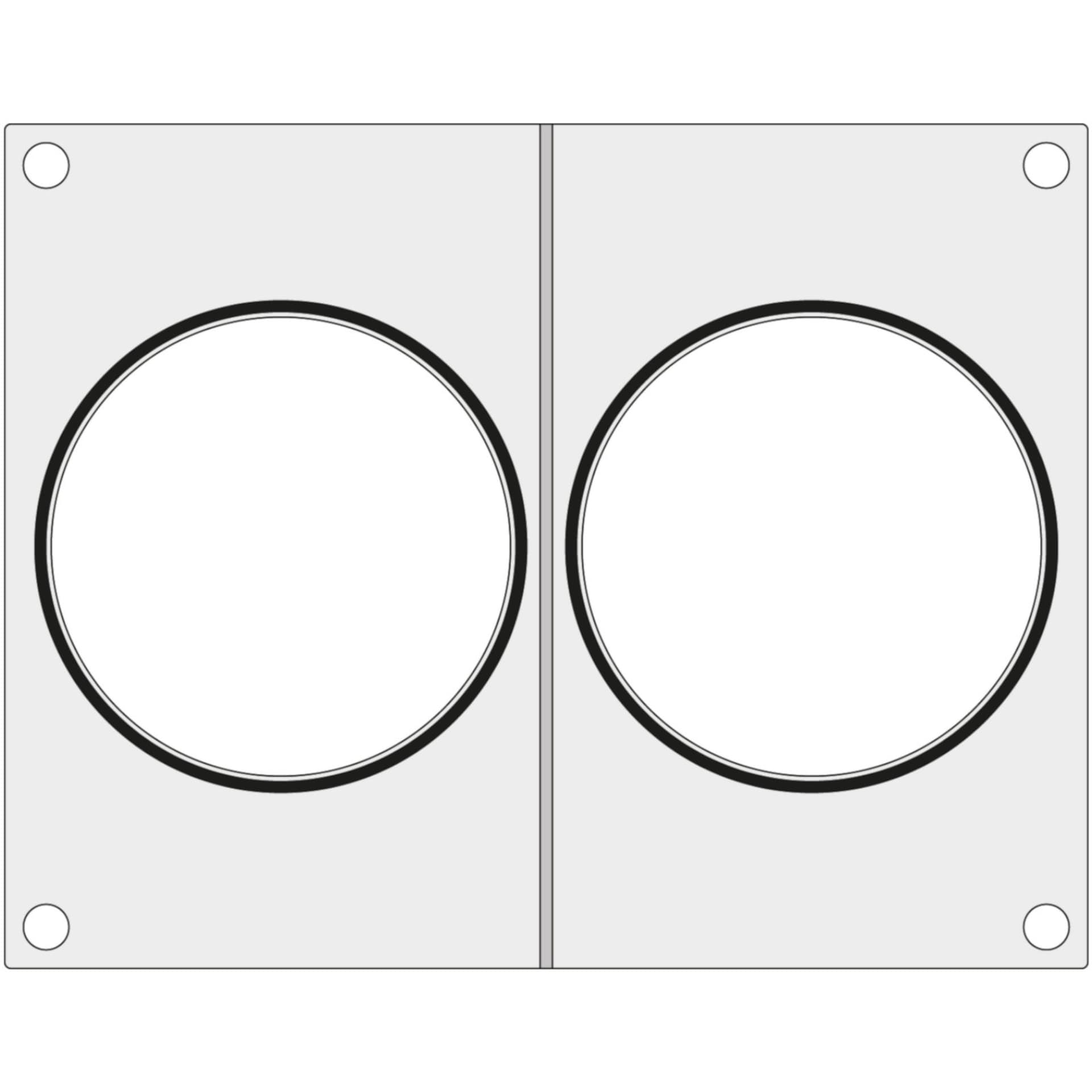 

Matryca forma do zgrzewarki MANUPACK 190 na dwa pojemniki na zupę śr. 115 mm - Hendi 805732