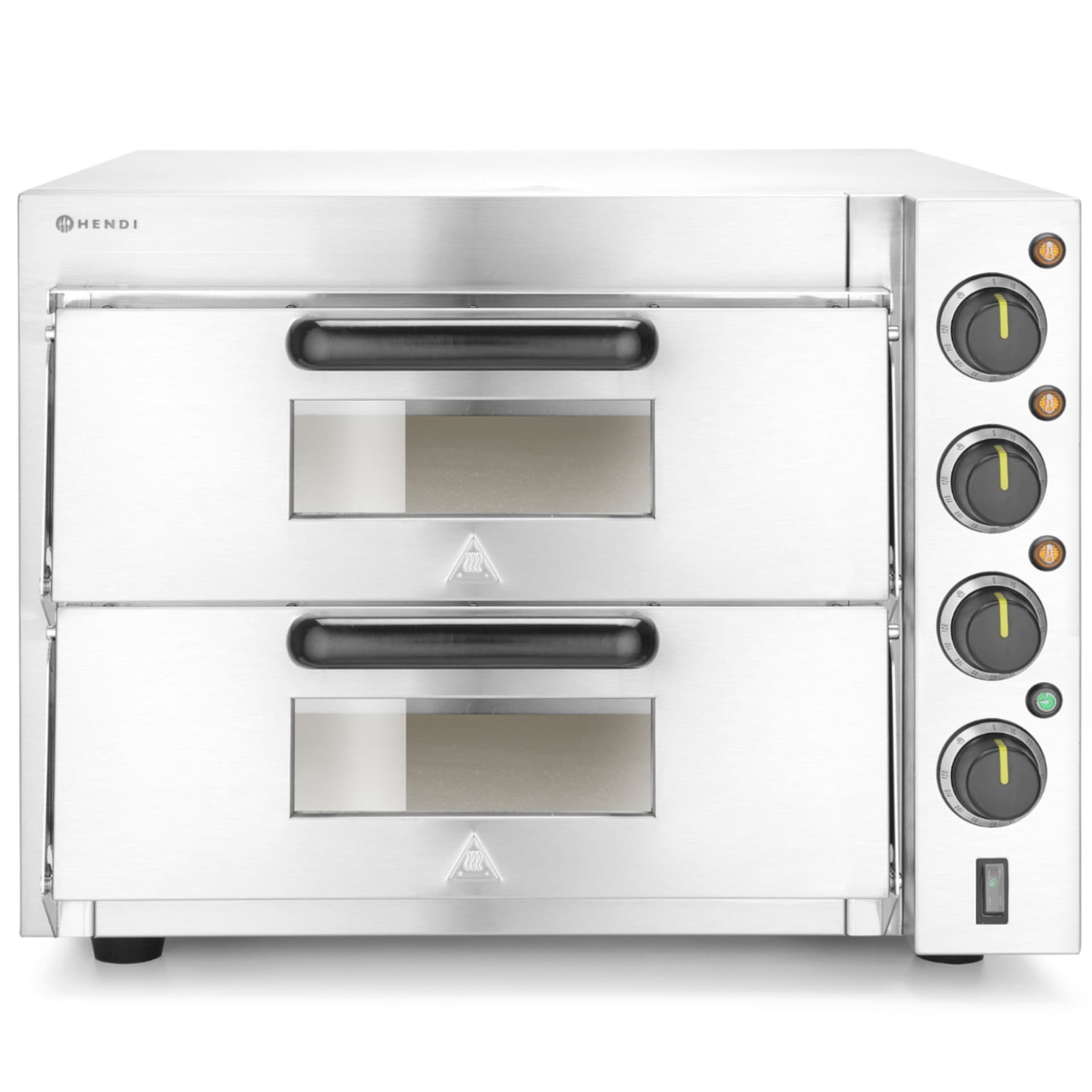 

Piec do pizzy dwukomorowy na 2 duże pizze 3000 W 230 V - Hendi 220283