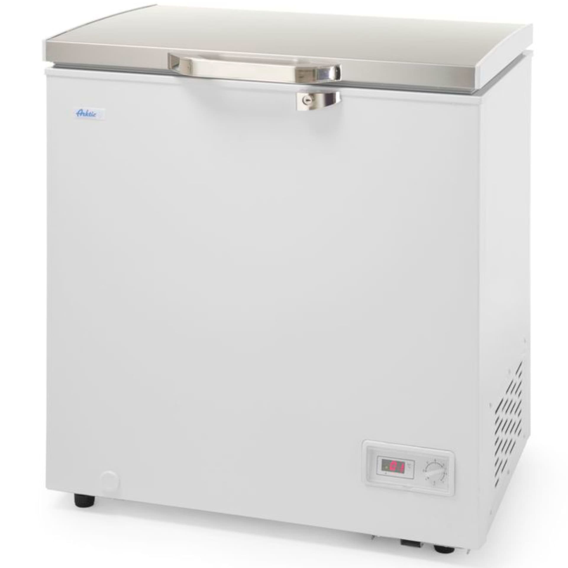 

Zamrażarka skrzyniowa klapowa energooszczędna klasa A+ 70 W 140 l - Hendi 235911