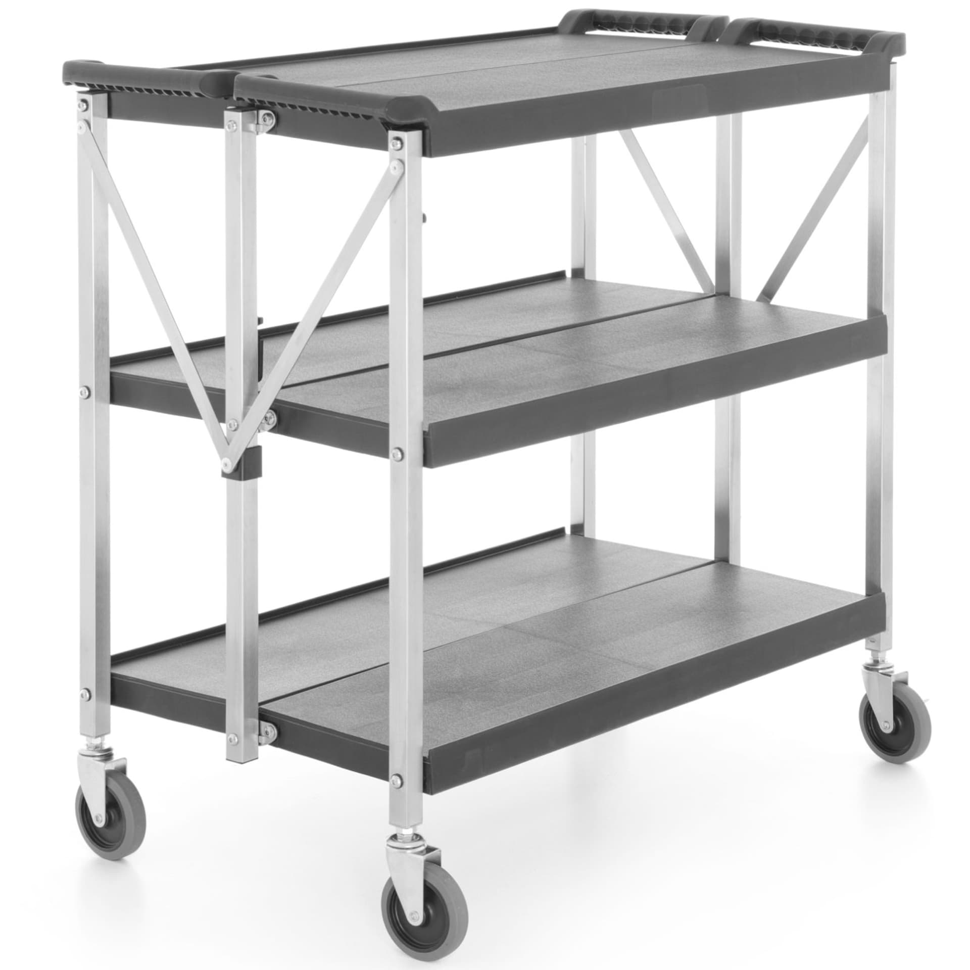 

Wózek transportowy gastronomiczny mobilny składany 3 półki do 90 kg - Hendi 810231