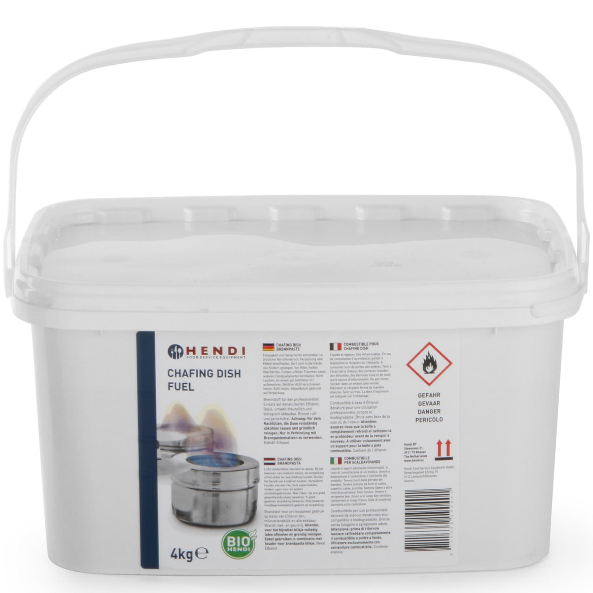 

Pasta etanol do podgrzewaczy gastronomicznych - zestaw 2 x 4 kg - Hendi 190029