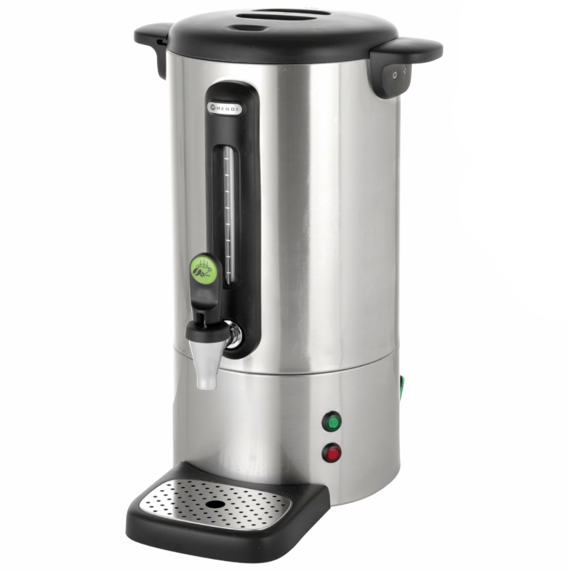 

Zaparzacz perkolator do kawy z niekapiącym kranikiem stalowy Concept Line 7 l - Hendi 211434
