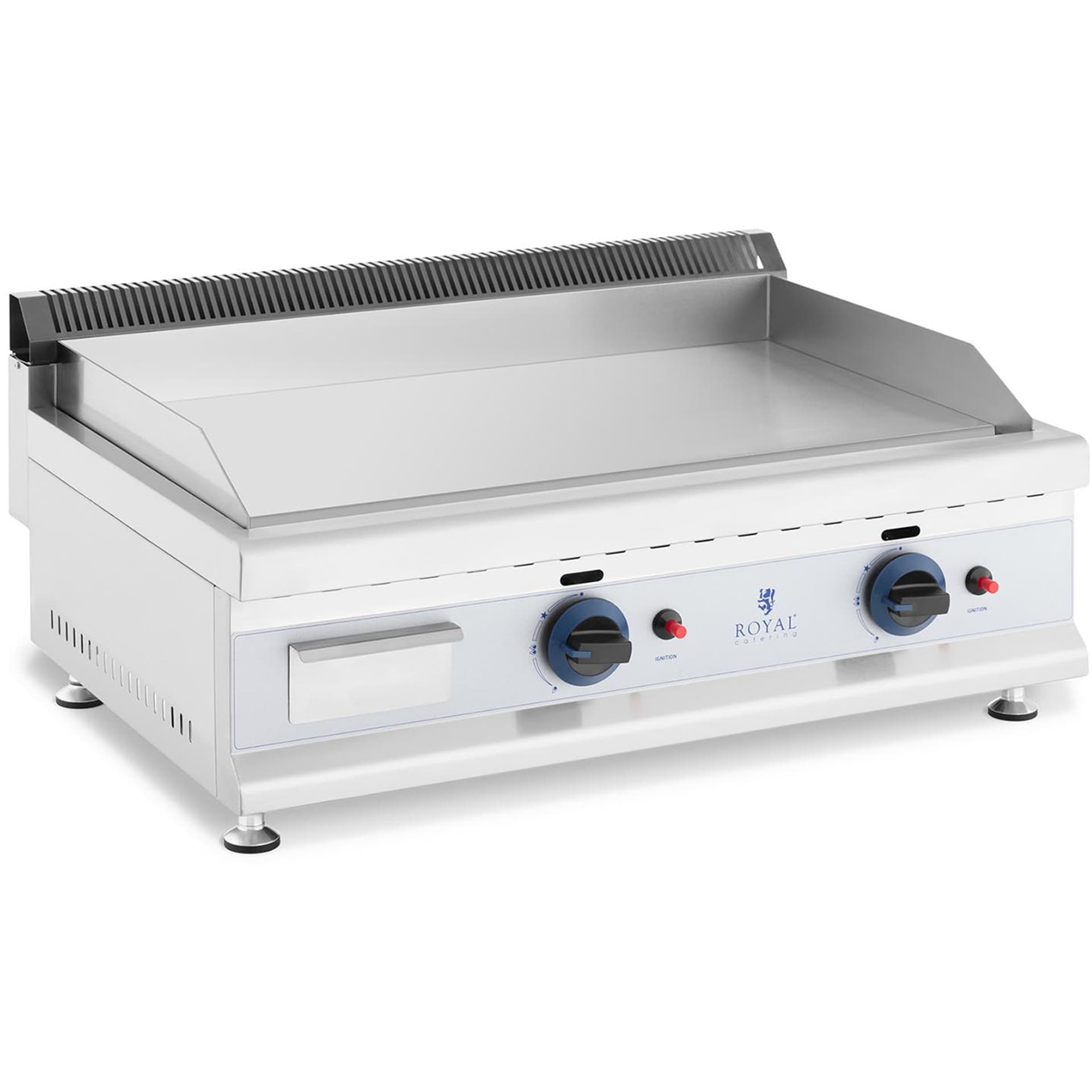 

Grill gazowy podwójny gładki nastawny nierdzewny na gaz ziemny 2x 3.1 kW 0.02 bar 74.5 x 40 cm