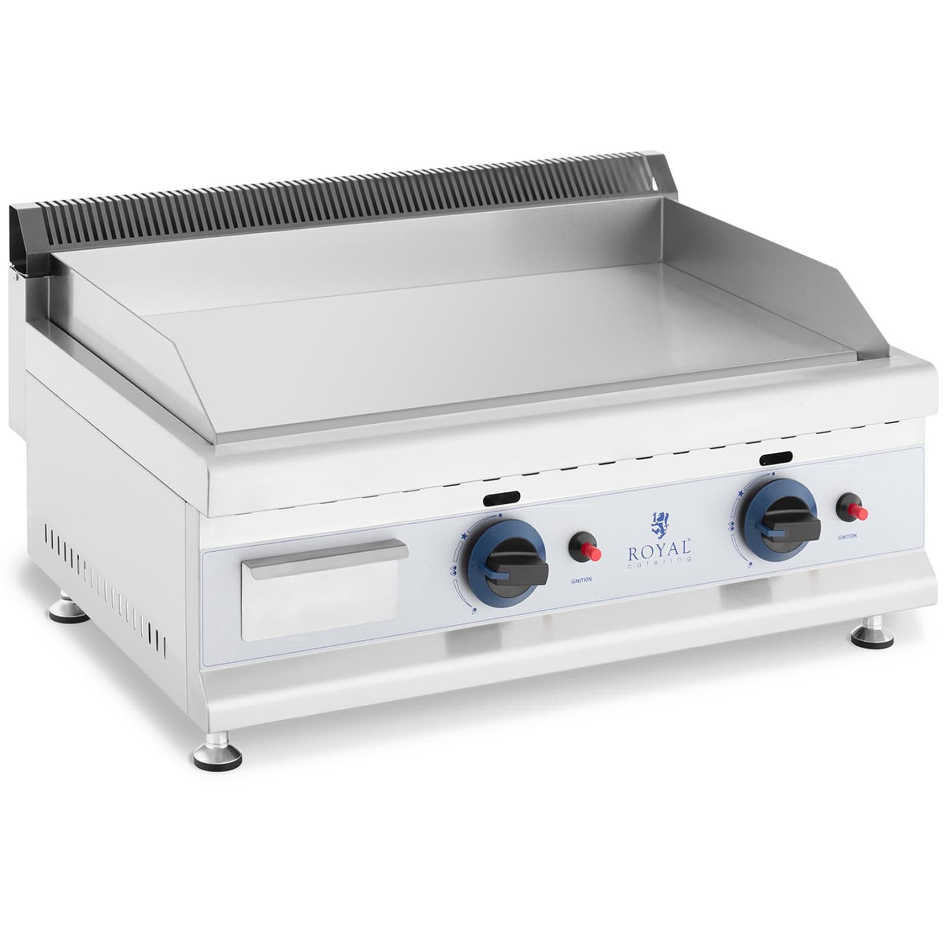

Grill gazowy podwójny gładki nastawny nierdzewny na gaz ziemny 2x 3.1 kW 0.02 bar 60 x 40 cm