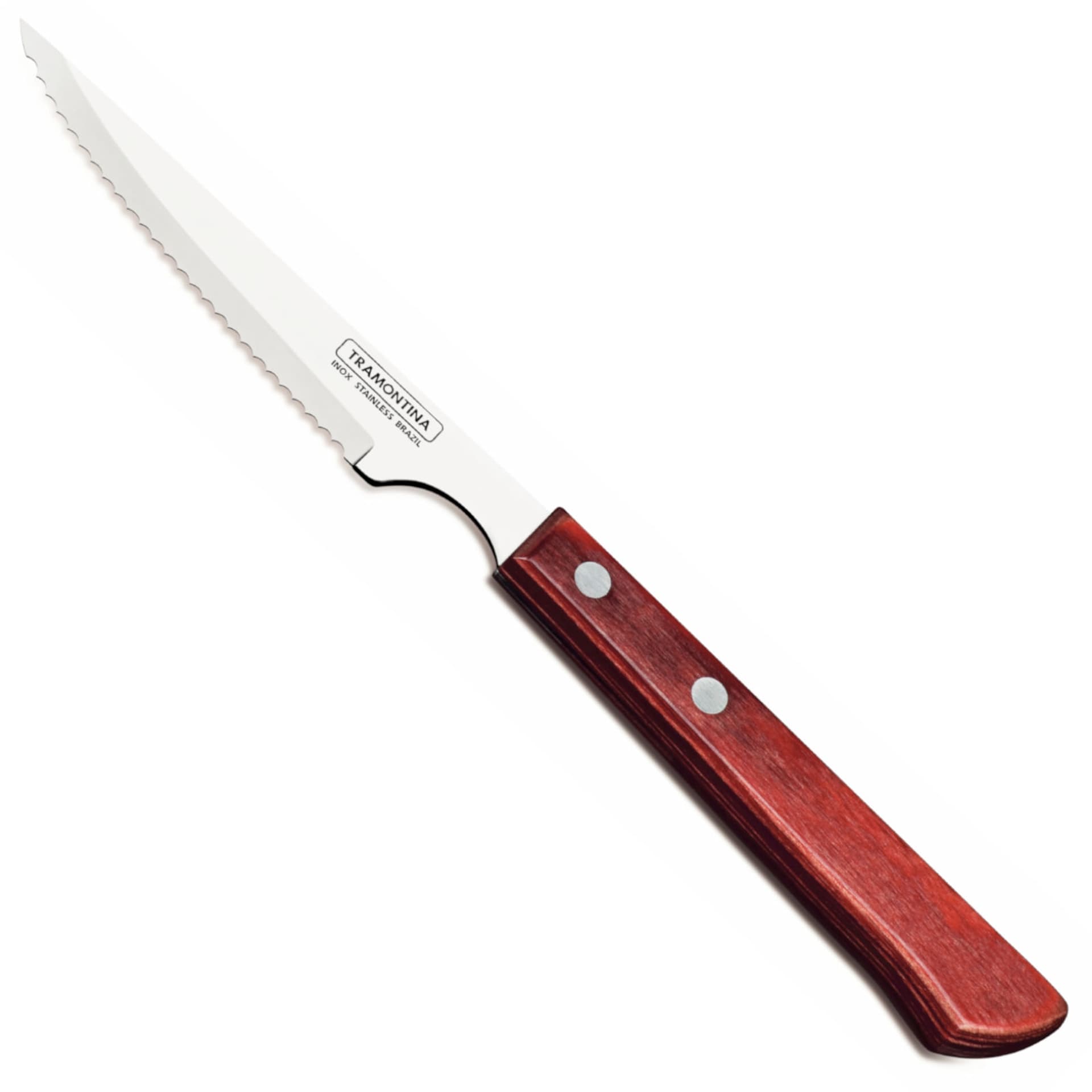 

Nóż do steków ząbkowany nierdzewny Churrasco Spanish Style 6 szt. dł. 220 mm czerwony