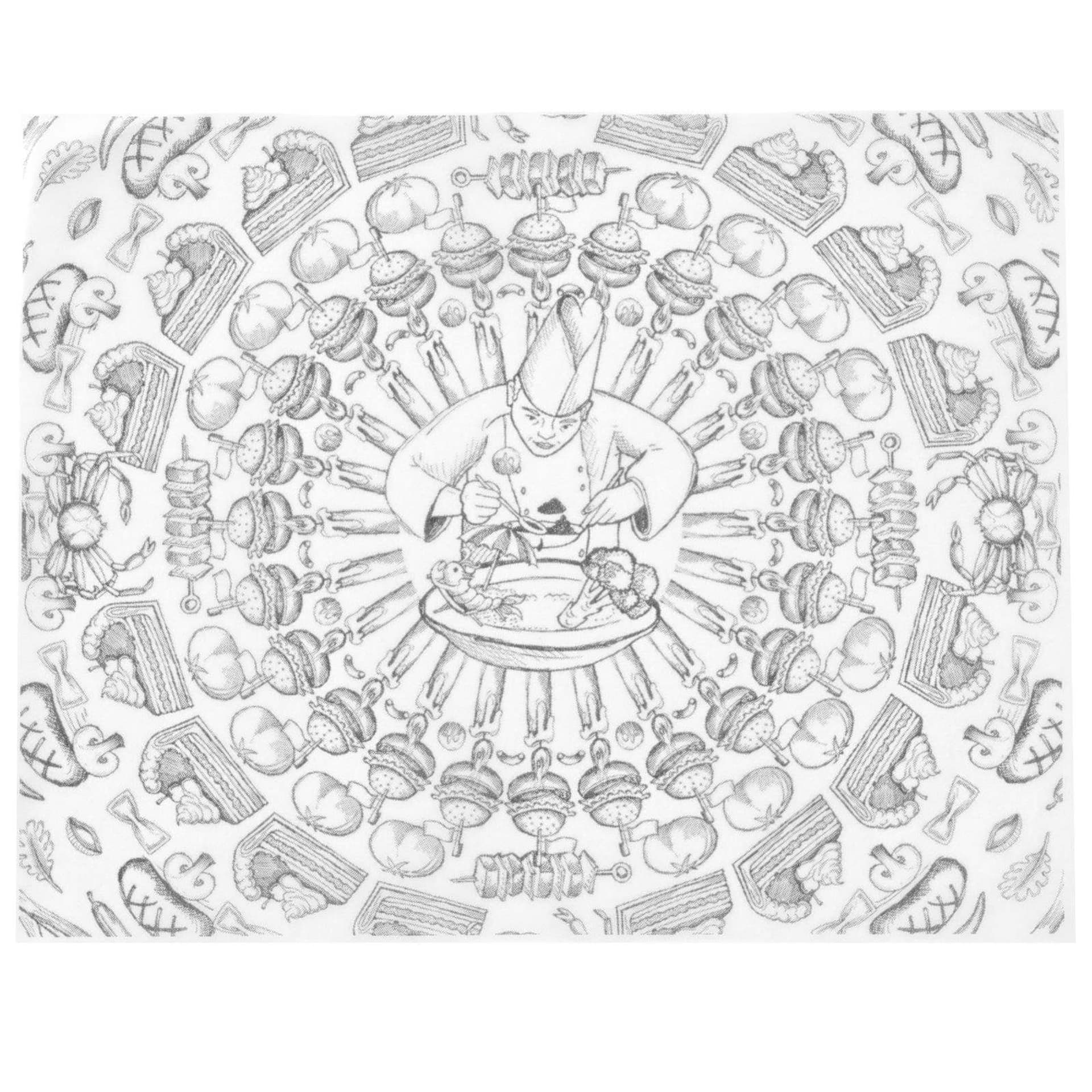 

Papier pergaminowy do przekąsek frytek nadruk SZEF KUCHNI 500 szt. 250x200 mm - Hendi 678220