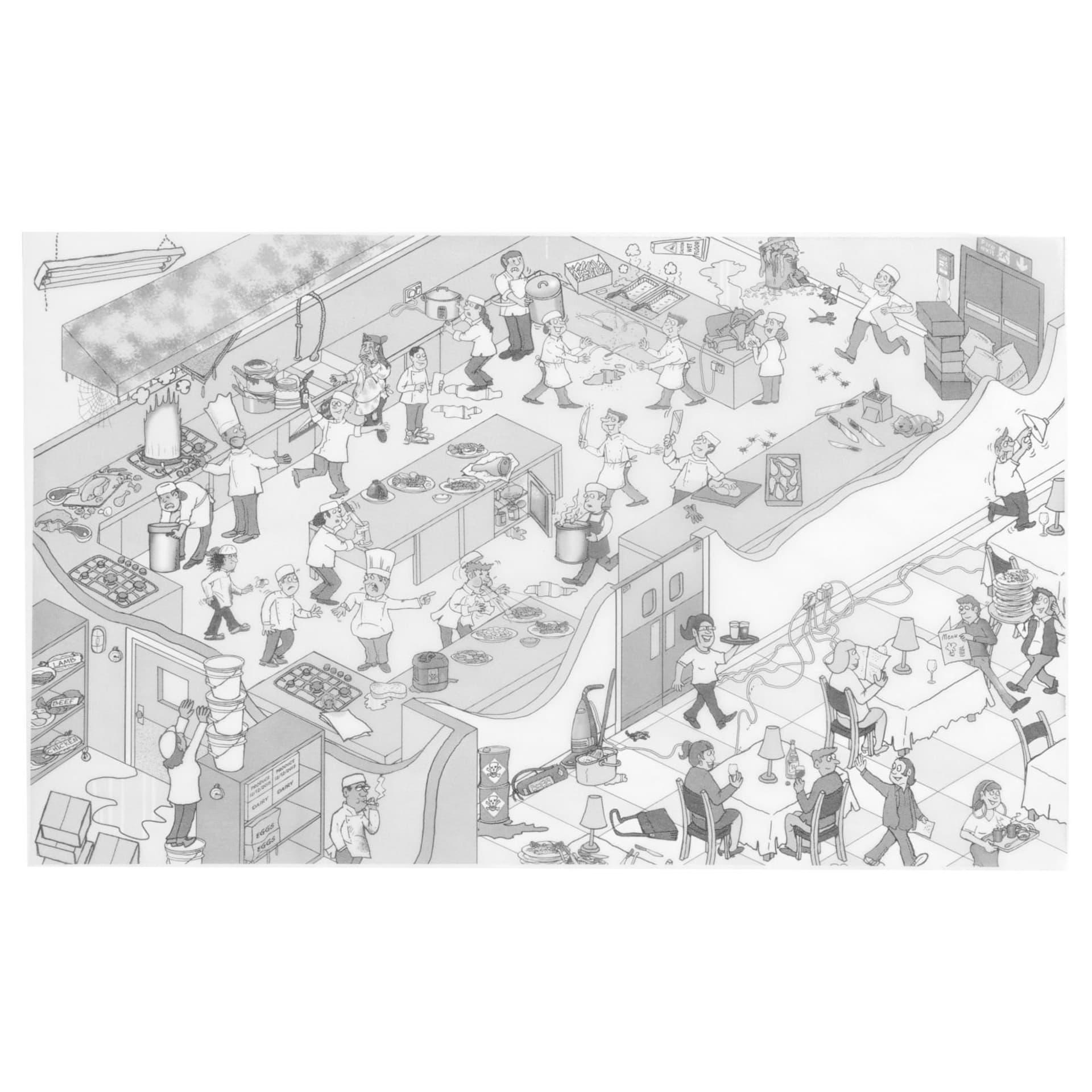 

Podkładka z papieru pergaminowego nadruk KUCHNIA 500 szt. 420x275 mm - Hendi 678145