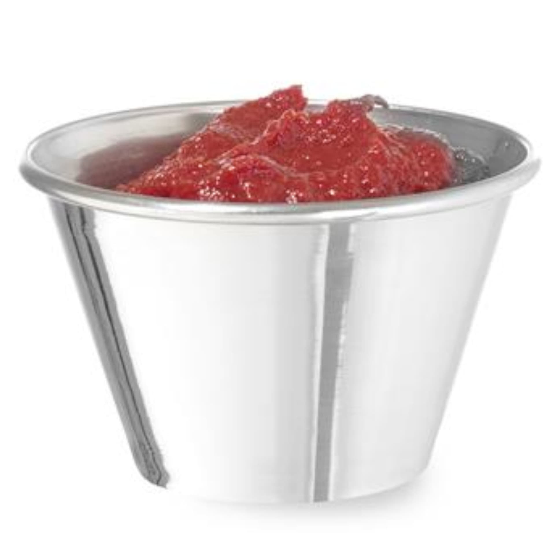

Miseczka ramekin naczynie do sosów dipów ze stali nierdzewnej śr. 73 mm 12 szt. 115 ml - Hendi 400036