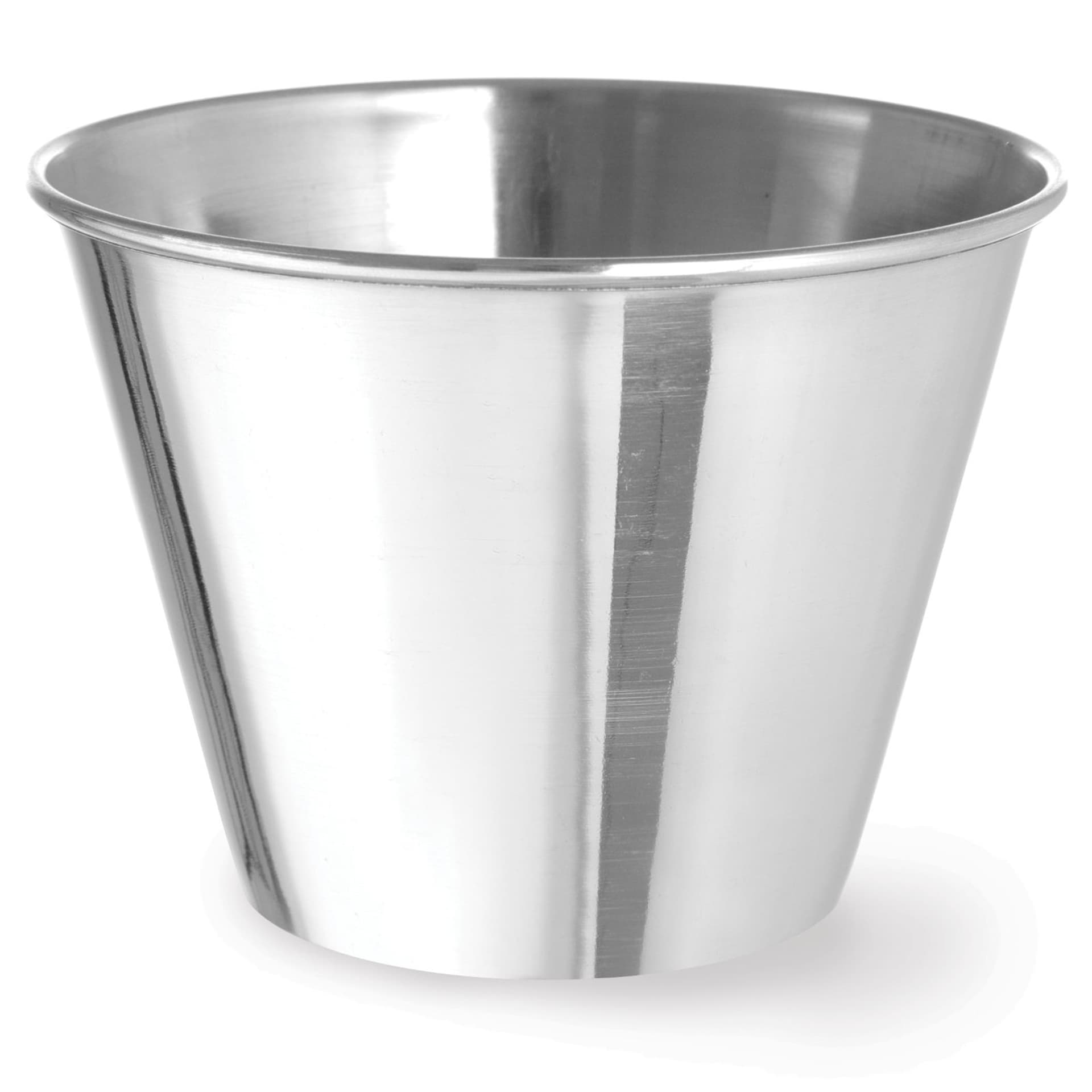 

Miseczka ramekin naczynie do sosów dipów ze stali nierdzewnej śr. 100 mm 12 szt. 340 ml - Hendi 400067