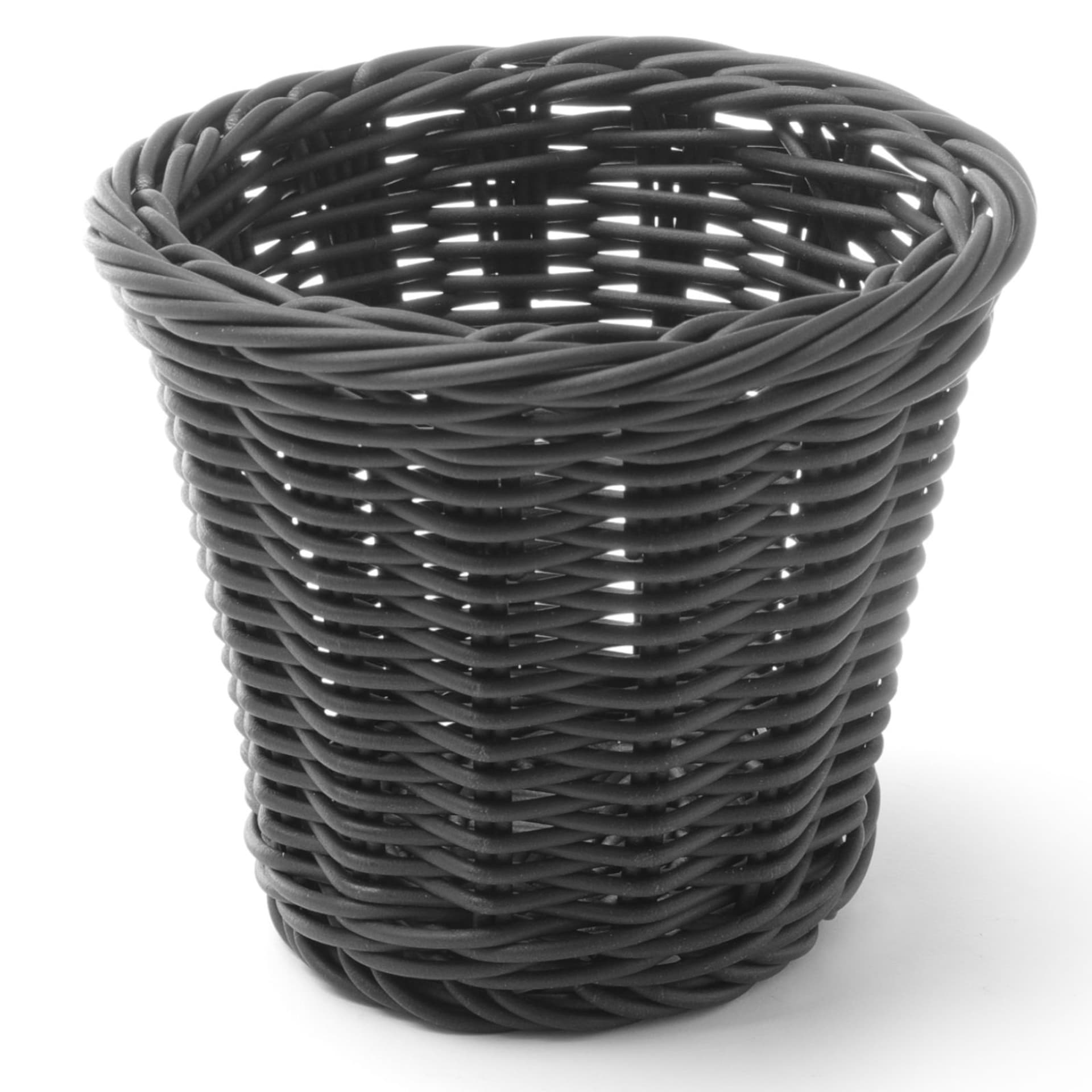

Koszyk do serwowania smażonych przekąsek czarny śr. 130x110 mm - Hendi 426050