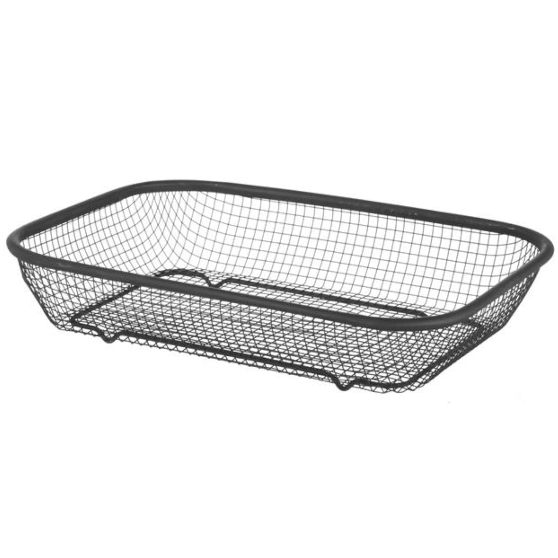 

Koszyk druciany do serwowania pieczywa chleba bułek 295x220x60 mm czarny - Hendi 425558