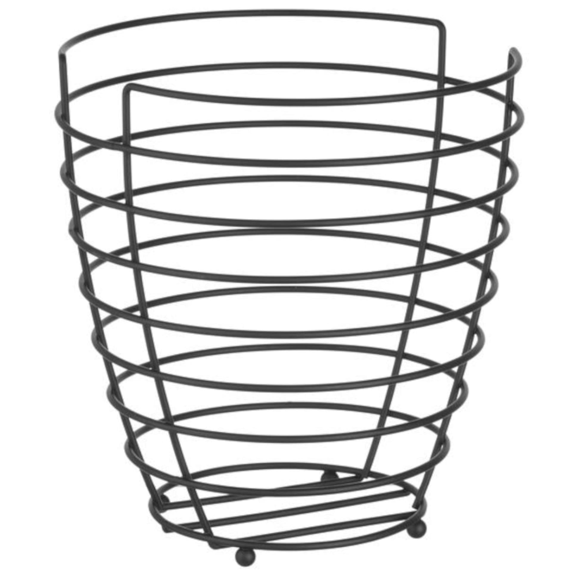 

Koszyk miska druciana do owoców czarna z matową powłoką śr. 230 mm - Hendi 427187