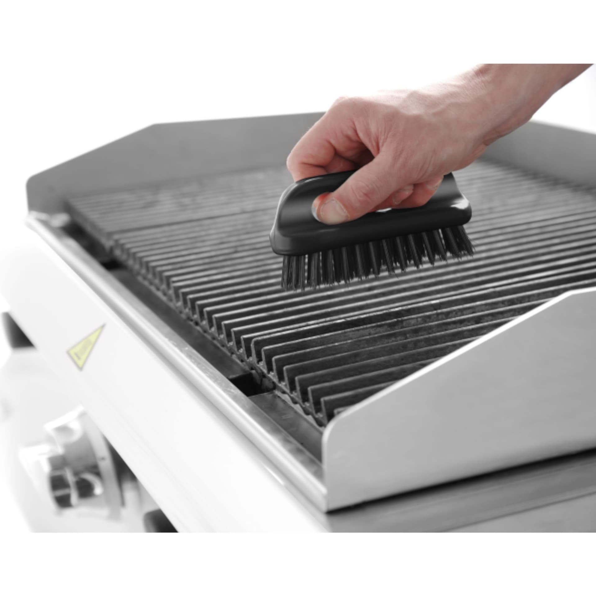 

Czyścik szczotka do grilla rusztu BBQ krótka ze stalowym włosiem 150x55 mm - Hendi 525562