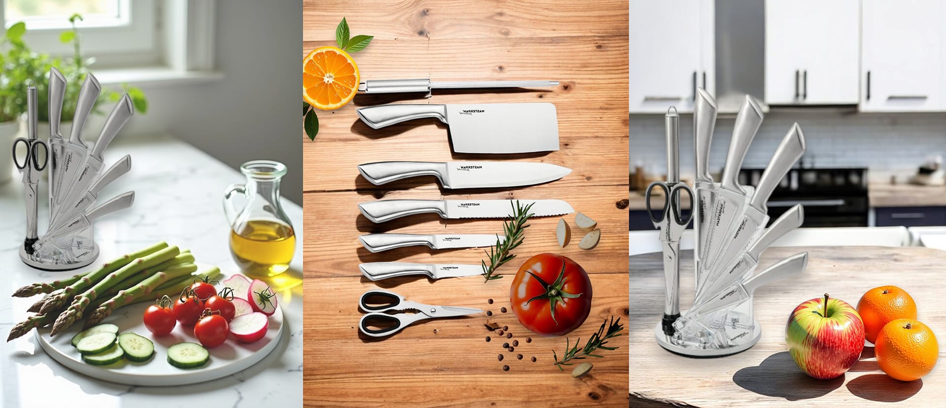 Zestaw noży kuchennych 8PCS Masterpan MP-6001