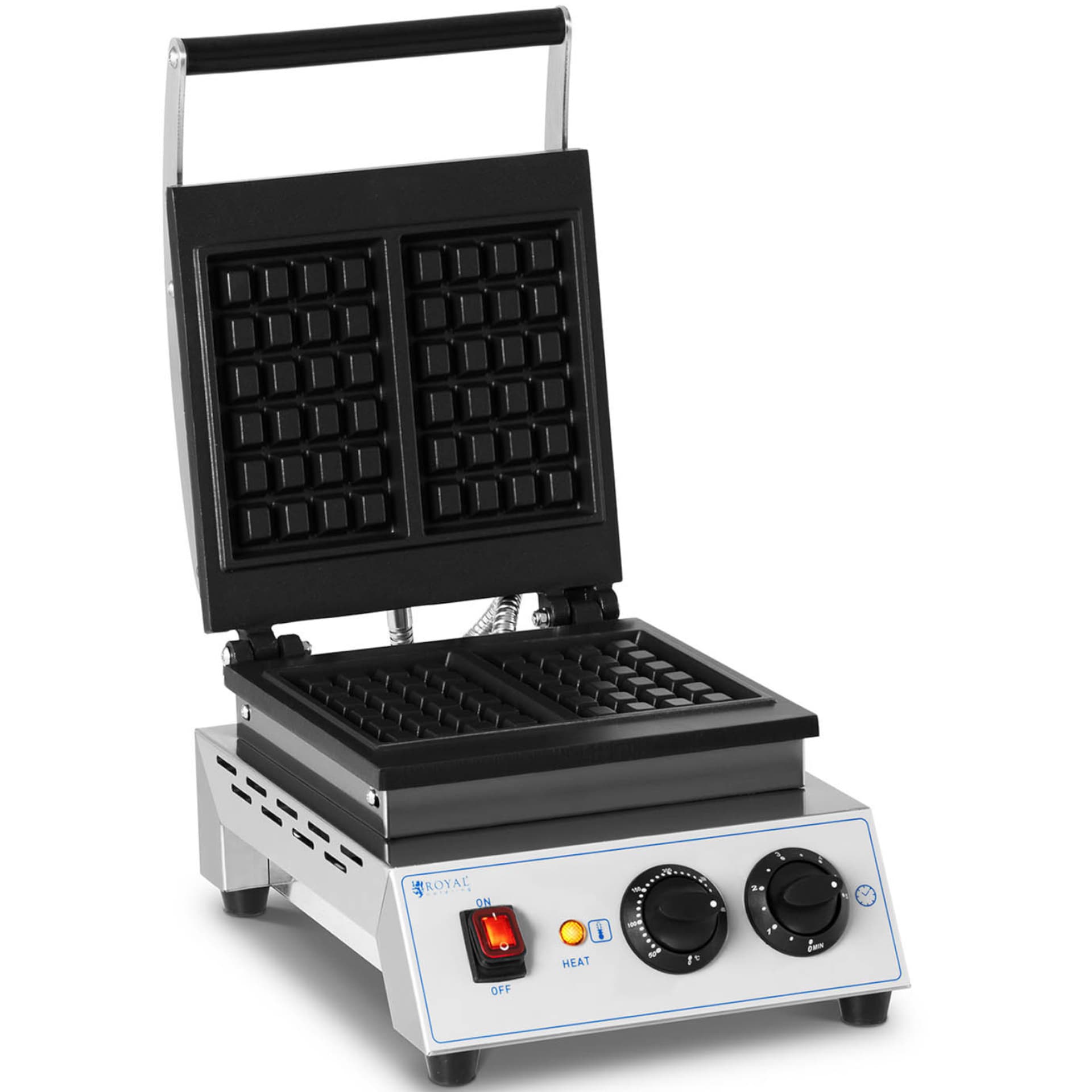 

Gofrownica prostokątna na 2 gofry 170 x 210 mm TEFLON 1500 W