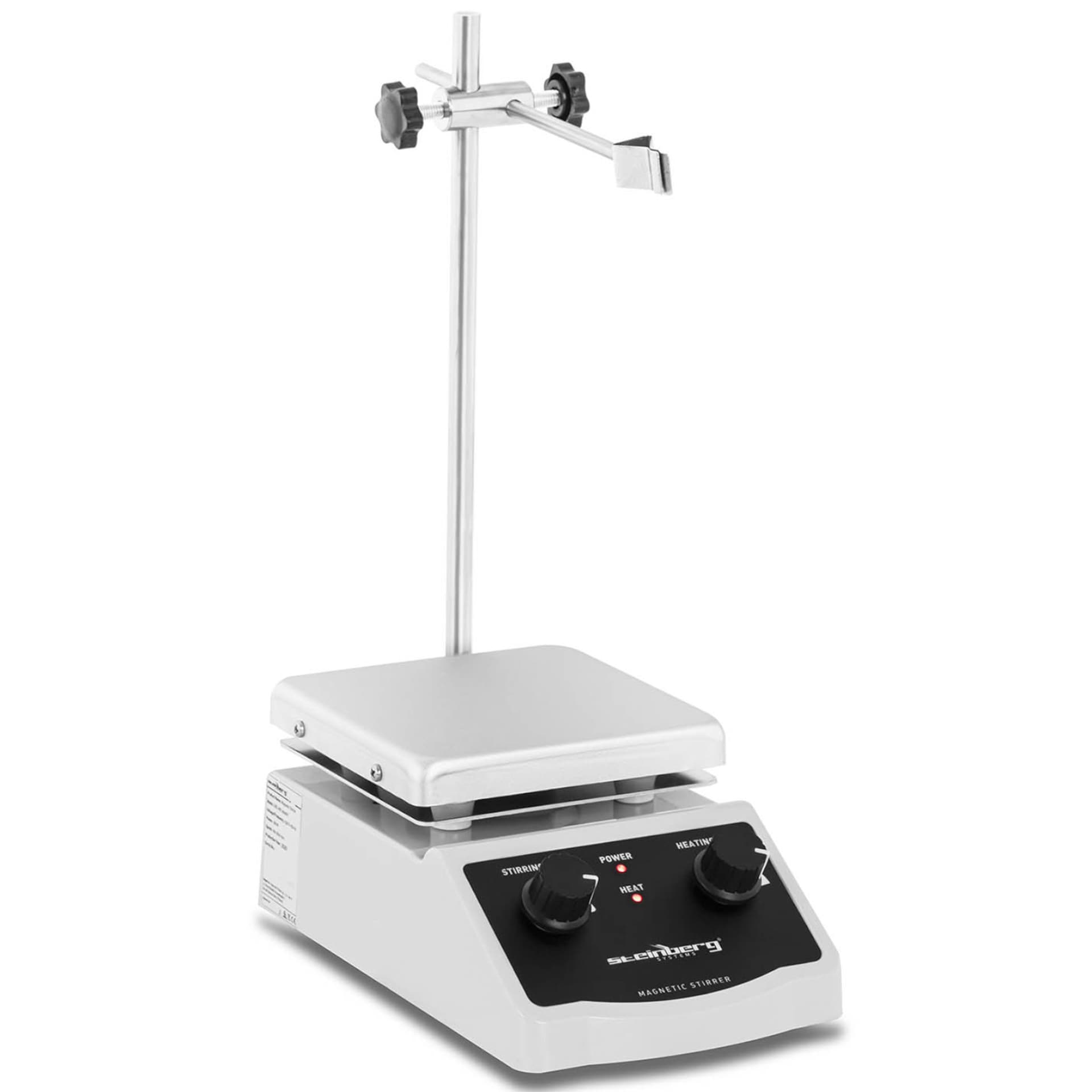 

Mieszadło magnetyczne laboratoryjne ze stojakiem uchwytem 380C 2000 obr./min 170 x 170 mm
