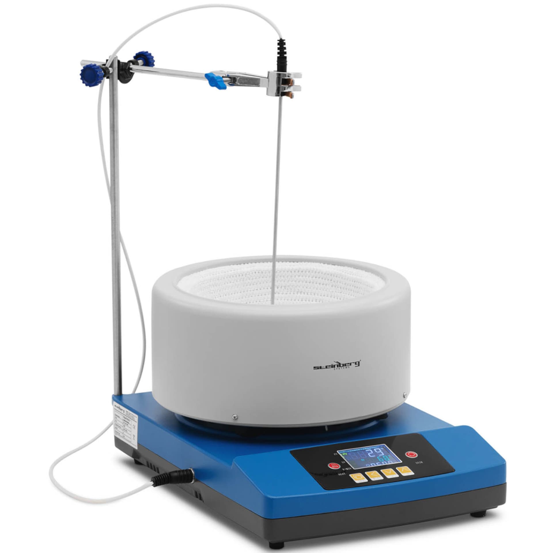 

Płaszcz grzewczy laboratoryjny z mieszadłem magnetycznym + statyw 3 l 1800 obr./min 300 C