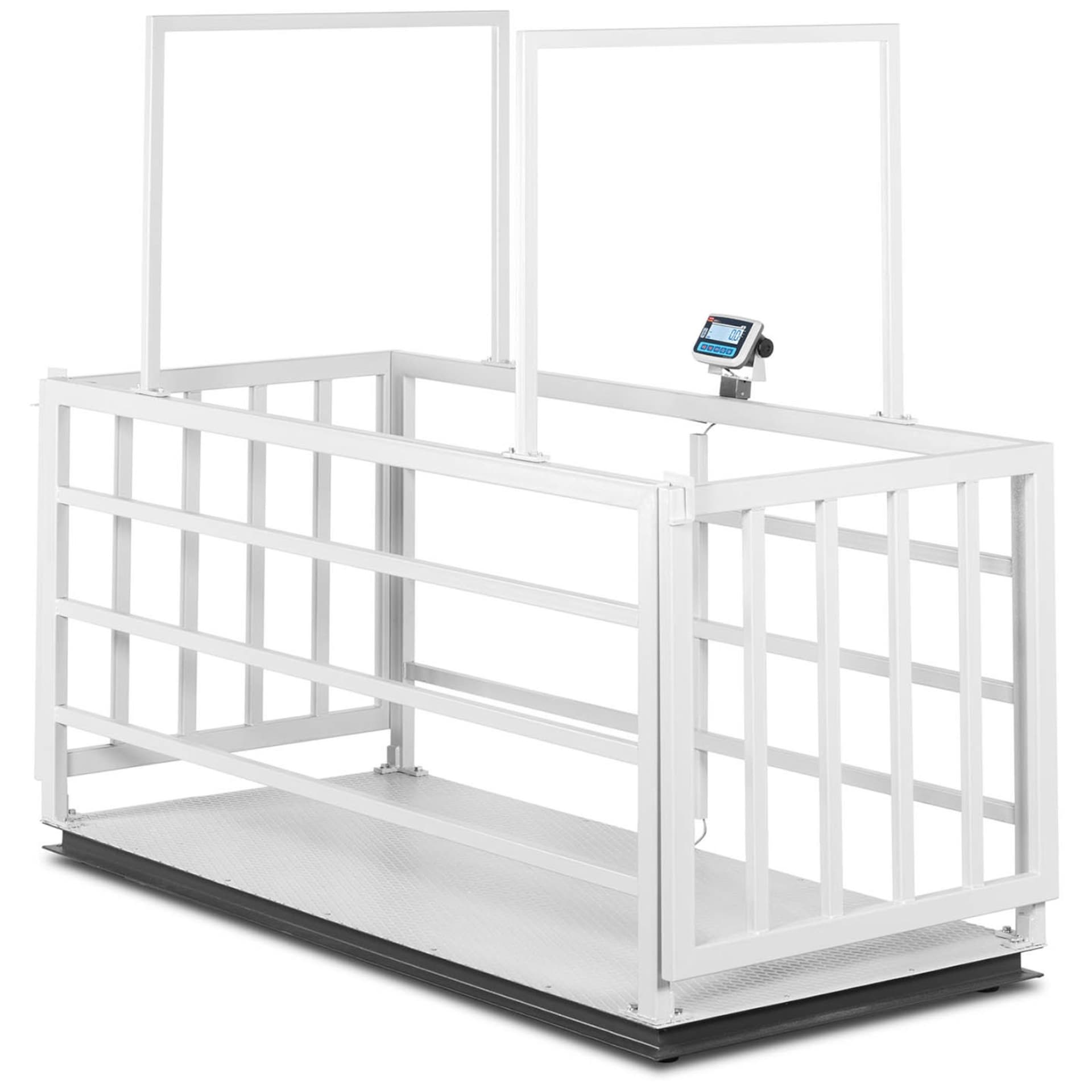 

Waga weterynaryjna platformowa inwentarska z klatką dla zwierząt 3000/1 kg 110x240 cm LCD