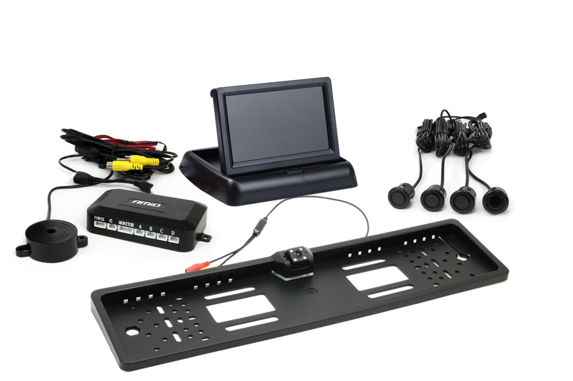 

Zestaw czujników parkowania tft02 4,3" z kamerą hd-402-led 4 sensory czarne "gold"