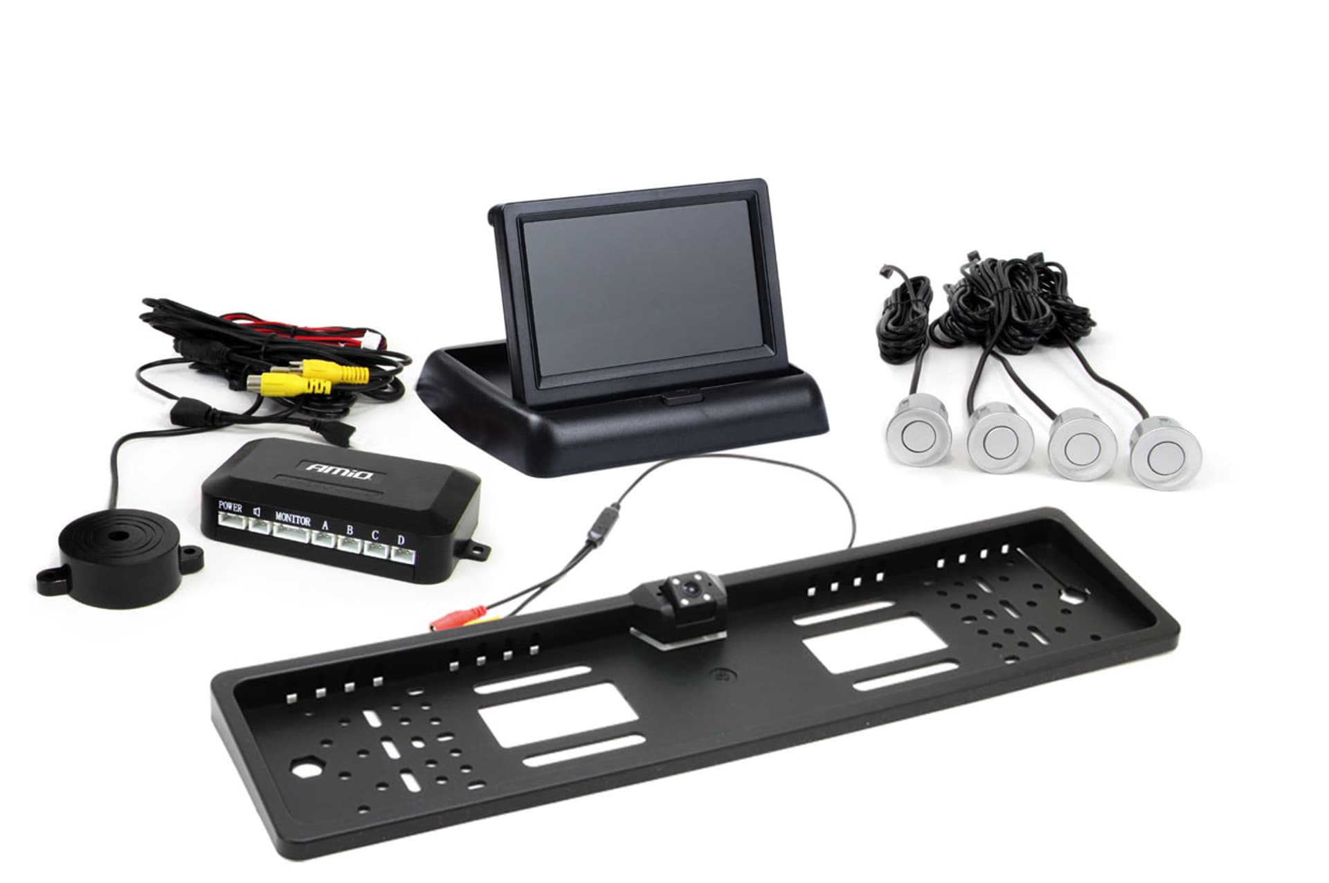 

Zestaw czujników parkowania tft02 4,3" z kamerą hd-402-led 4 sensory srebrne
