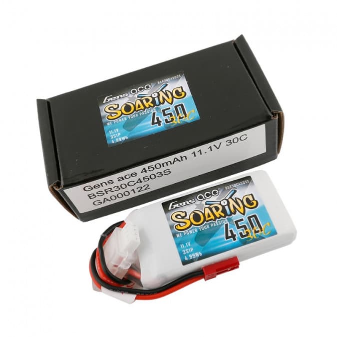 

450mAh 11.1V 30C SOARING Gens Ace - JST-SYP