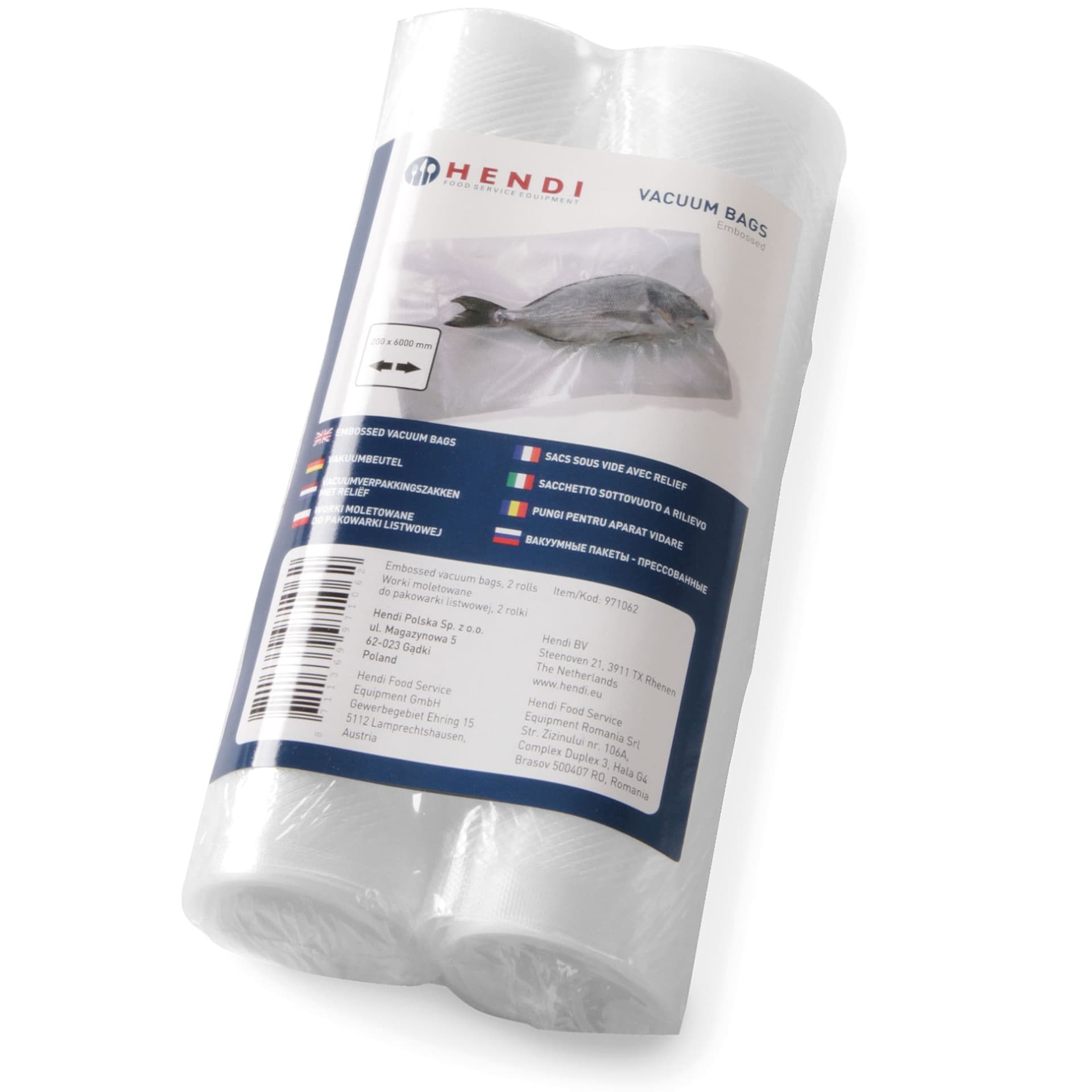 

Worki próżniowe moletowane do zgrzewarek listwowych 300x6000 mm 2 ROLKI - Hendi 297476