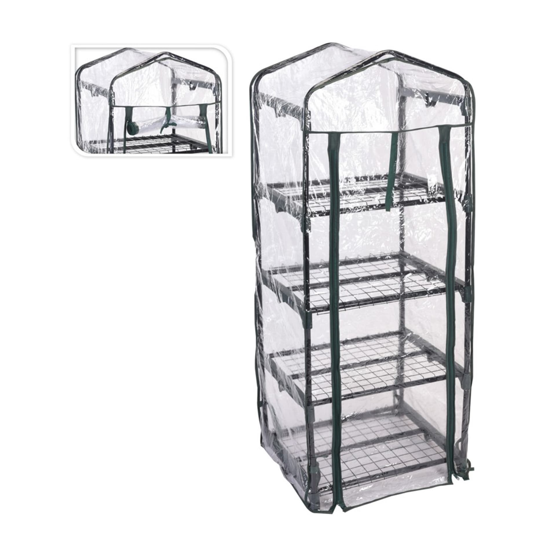 

Szklarnia balkonowa 4 poziomy 130 cm