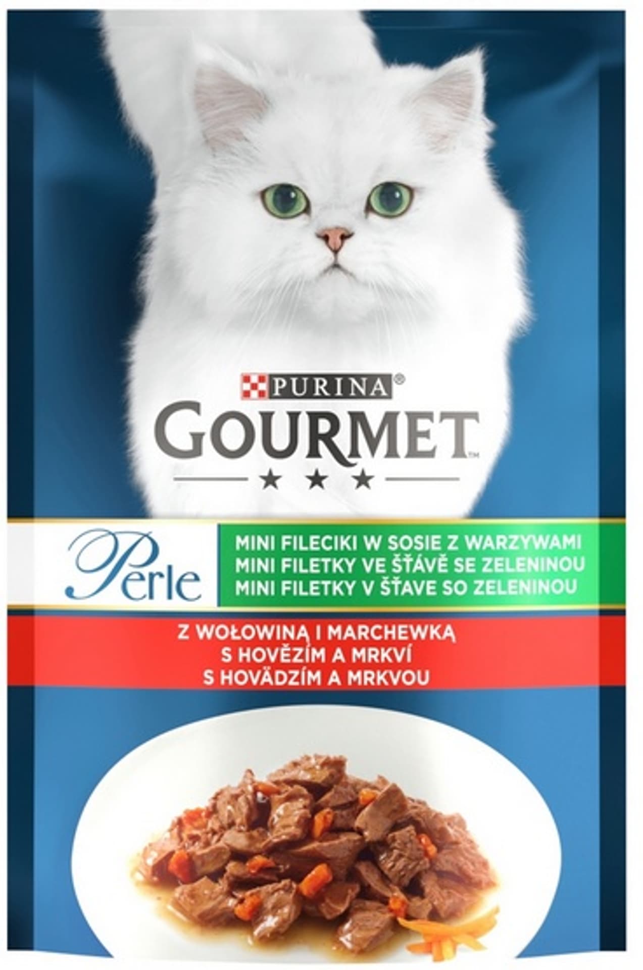 

GOURMET PERLE Wołowina z marchewką - saszetka 85g