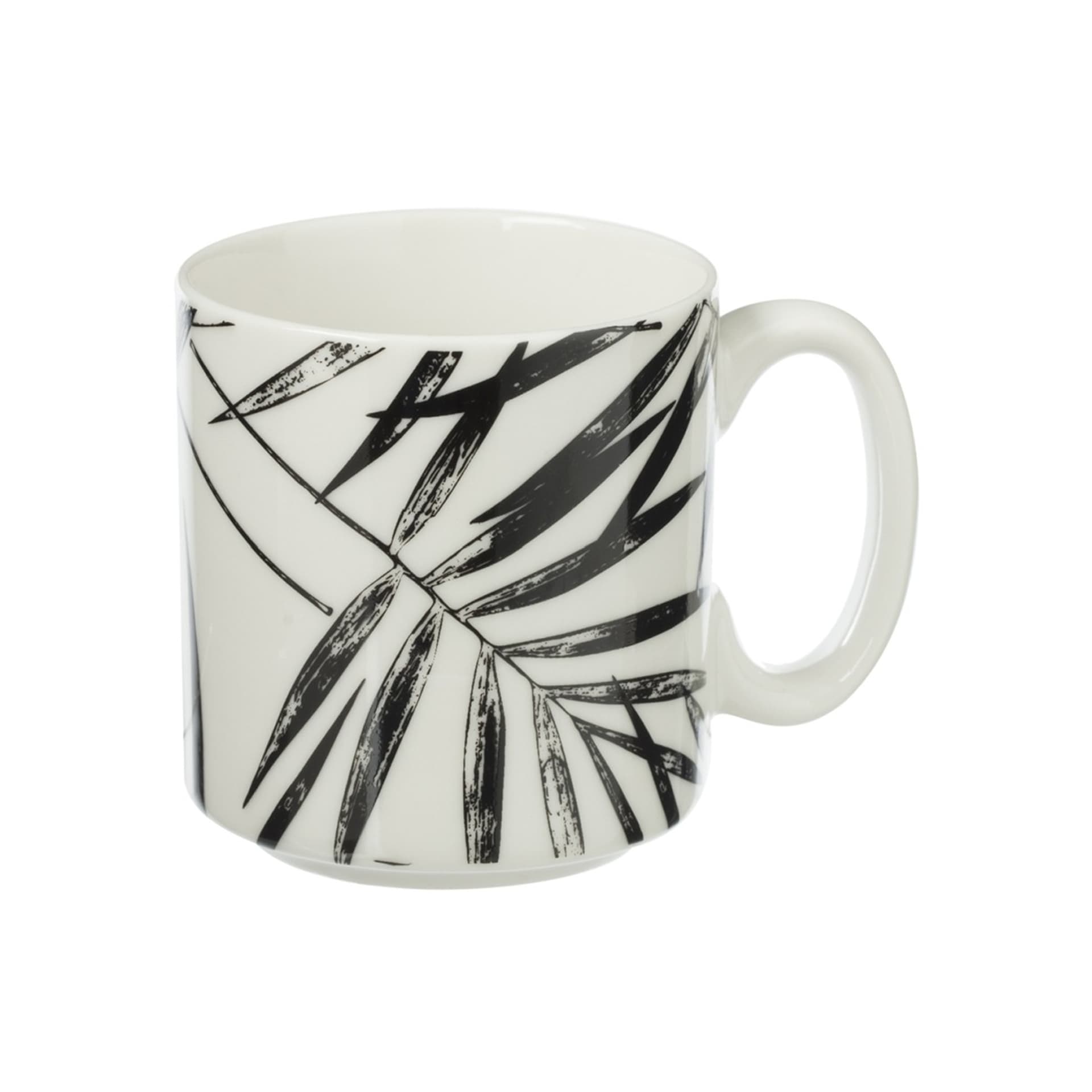 

Komplet 4 filiżanek Floral Black 240 ml