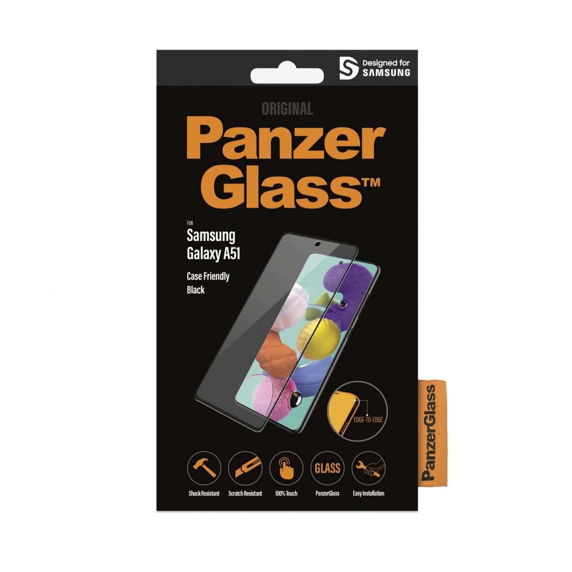 

PanzerGlass E2E Regular Samsung A51 A515 Case Friendly czarny/black