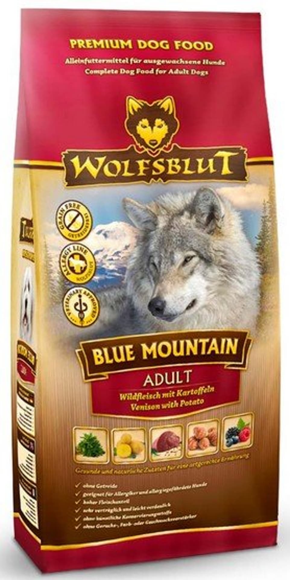 

Wolfsblut Dog Blue Mountain dziczyzna i owoce leśne 12,5kg
