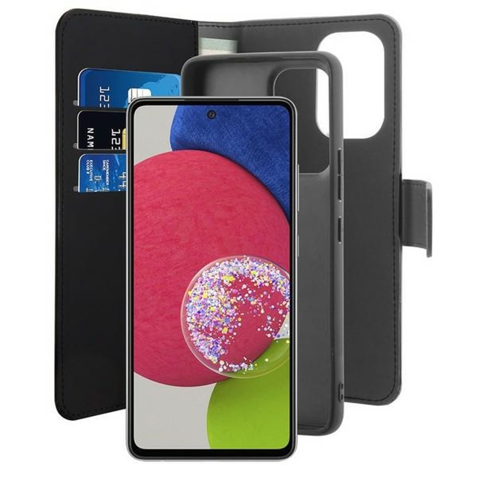 

Puro Wallet Detachable Samsung A53 A536 2w1 czarne/black SGA53BOOKC3BLK