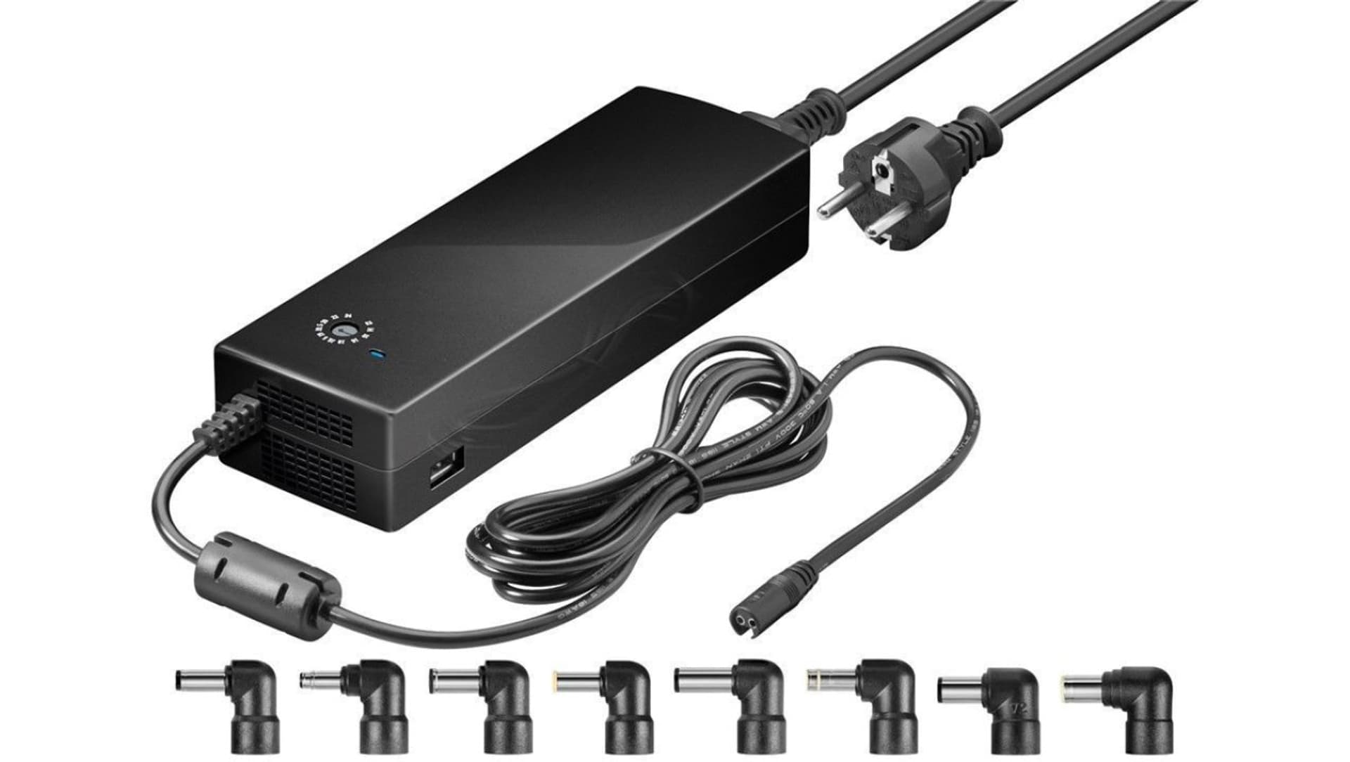 

Zasilacz uniwersalny do laptopa 150W 230V 12-24V 8,5A /9 wtyczek/ 55004
