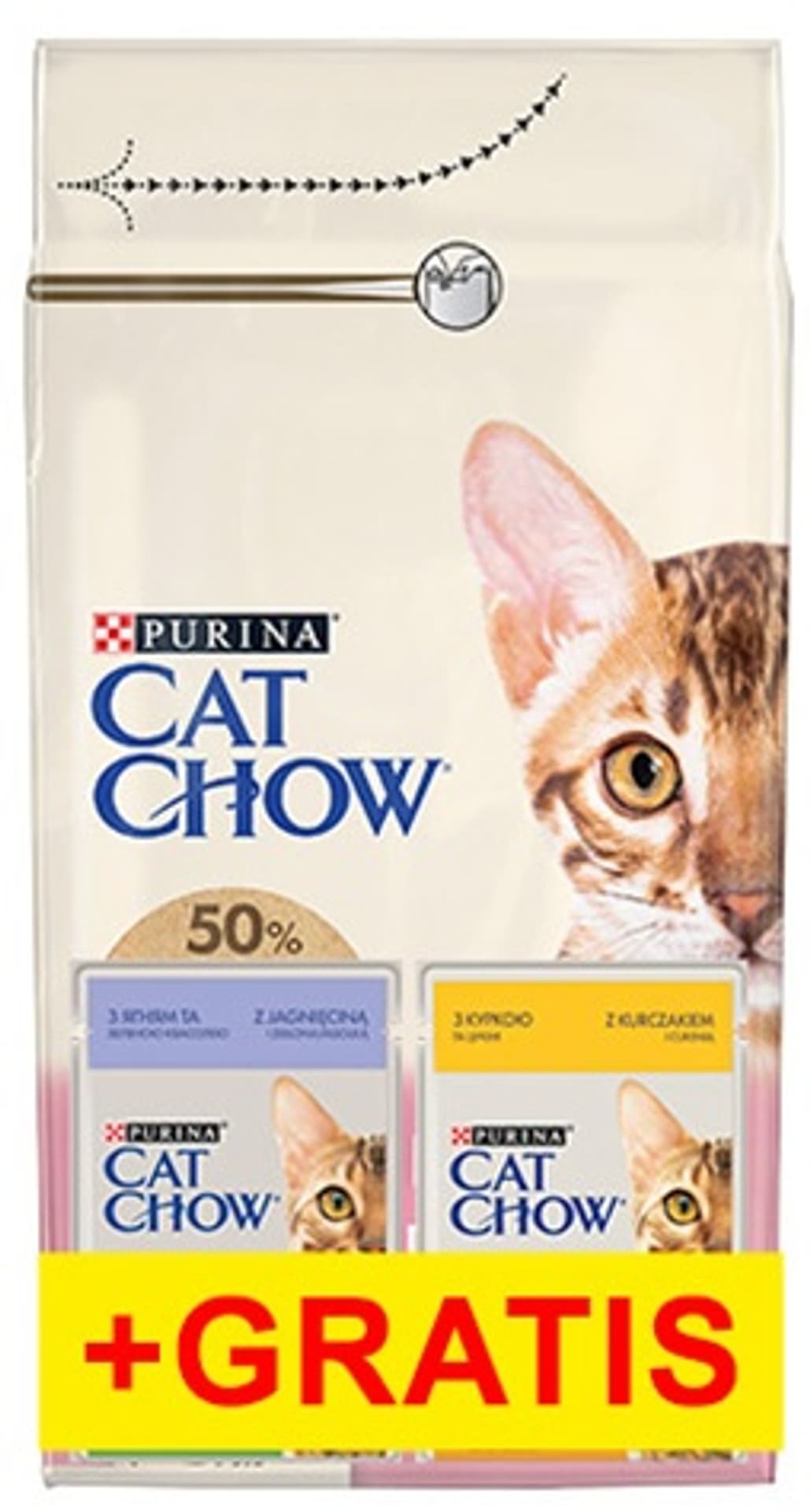 

PURINA CAT CHOW KITTEN Bogata w kurczaka 1,5kg + GRATIS 2x85g