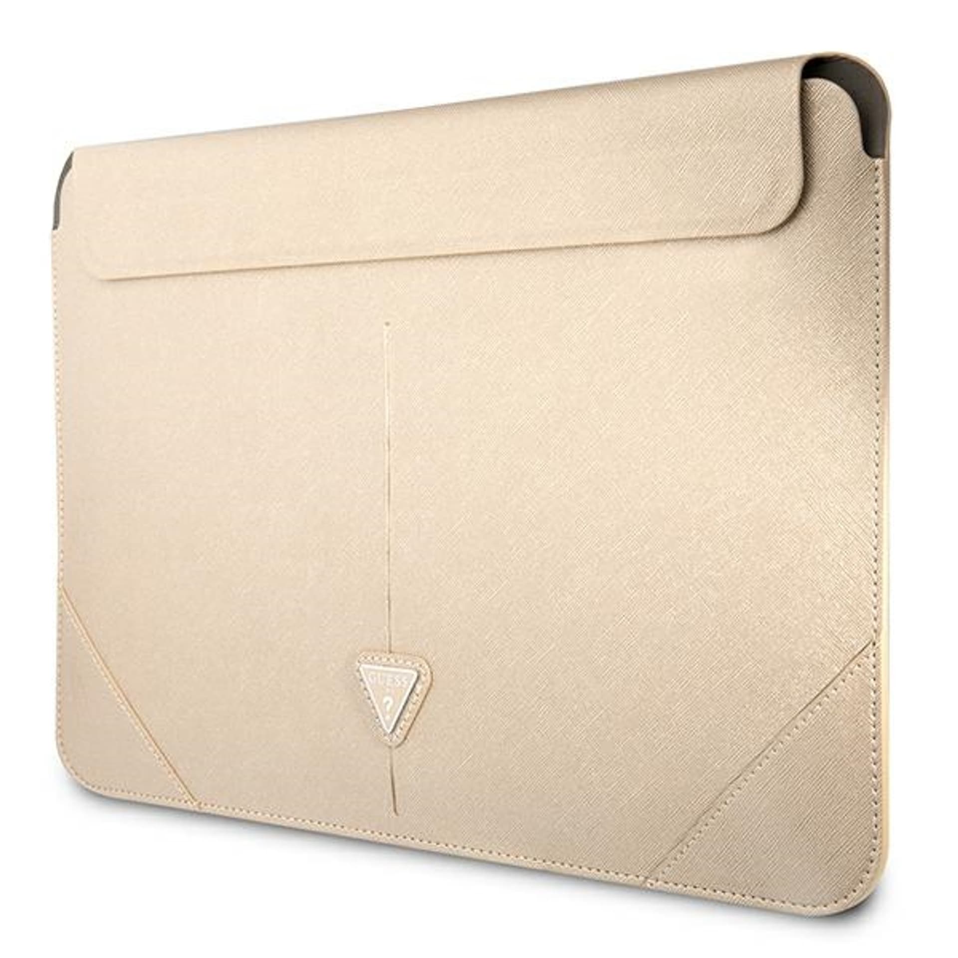 

Guess Sleeve GUCS16PSATLE 16" beżowy /beige Saffiano Triangle Logo