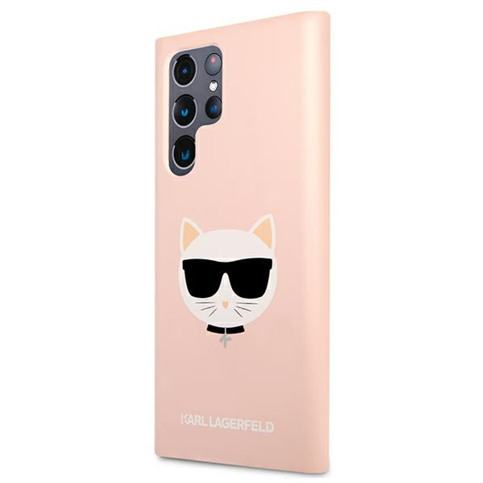 

Karl Lagerfeld KLHCS22LSLCHPI S22 Ultra S908 hardcase różowy/pink Silicone Choupette Head