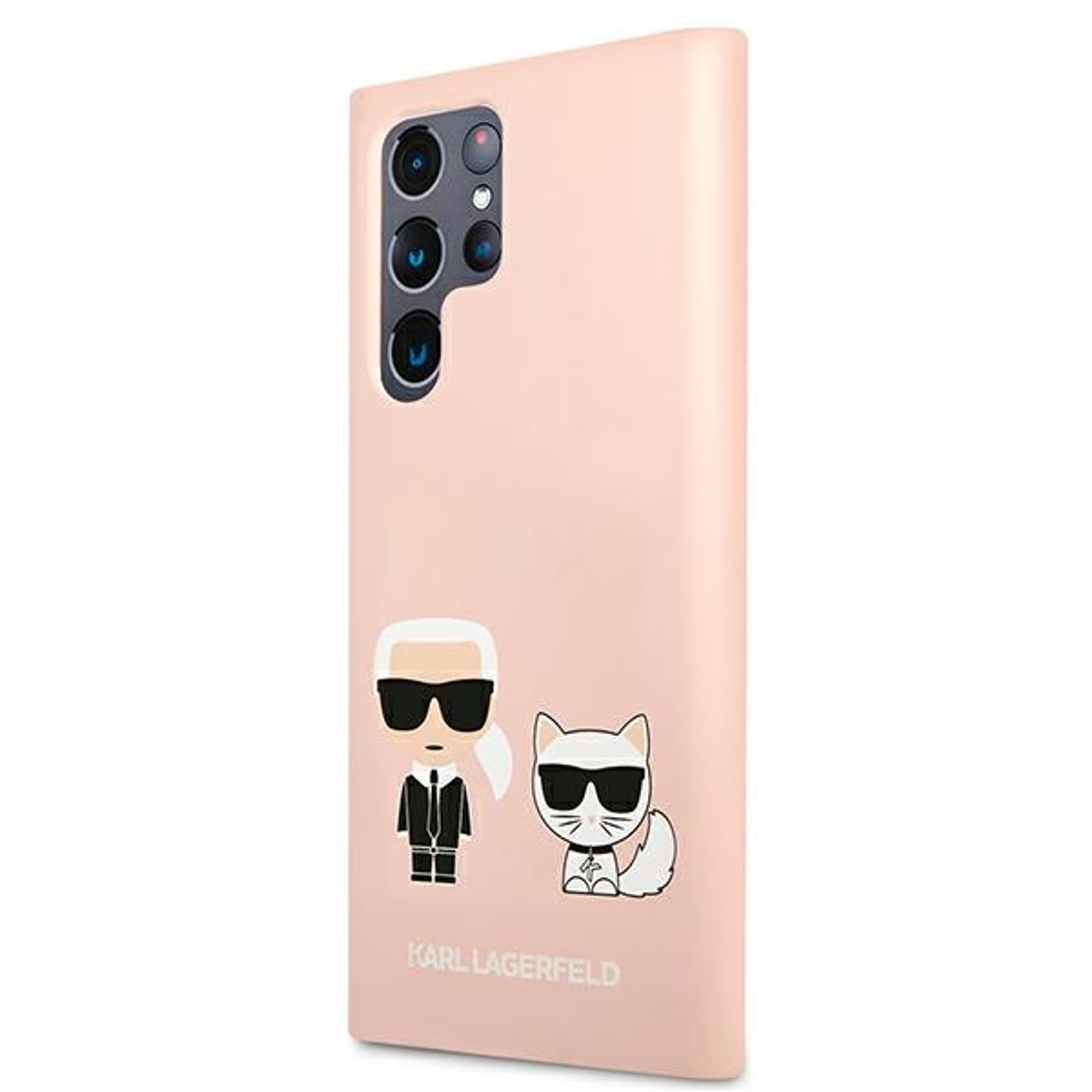 

Karl Lagerfeld KLHCS22LSSKCI S22 Ultra S908 hardcase jasnoróżowy/light pink Silicone Ikonik Karl & Choupette