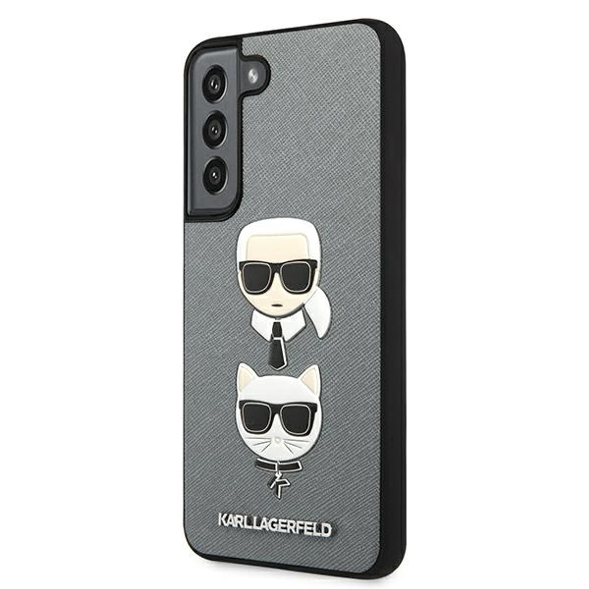 

Karl Lagerfeld KLHCS22MSAKICKCSL S22+ S906 srebrny/silver Saffiano Karl & Choupette Head