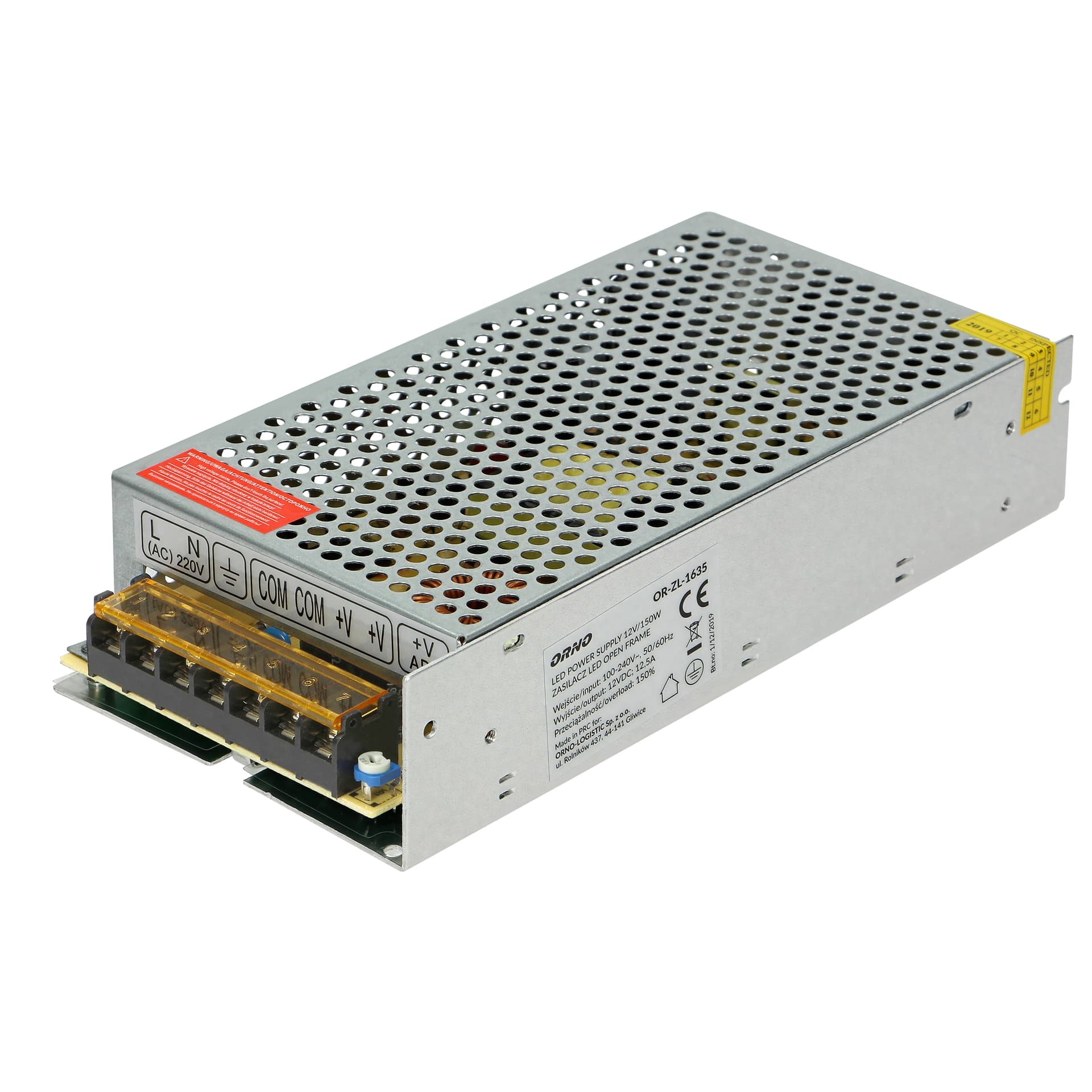 

Zasilacz open frame 12VDC 150W, IP20