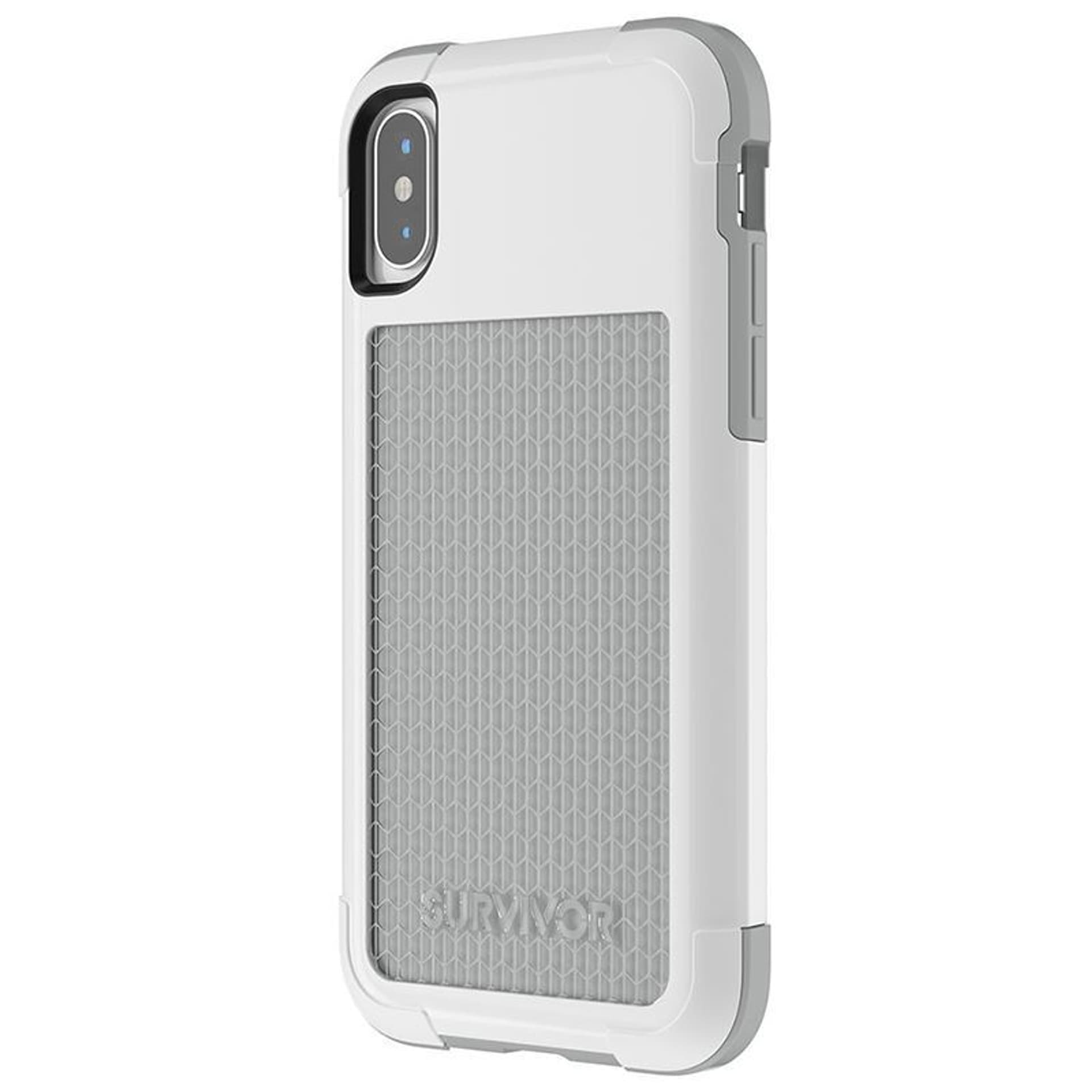 

Griffin Survivor Fit - Pancerne etui iPhone X (biały/szary)