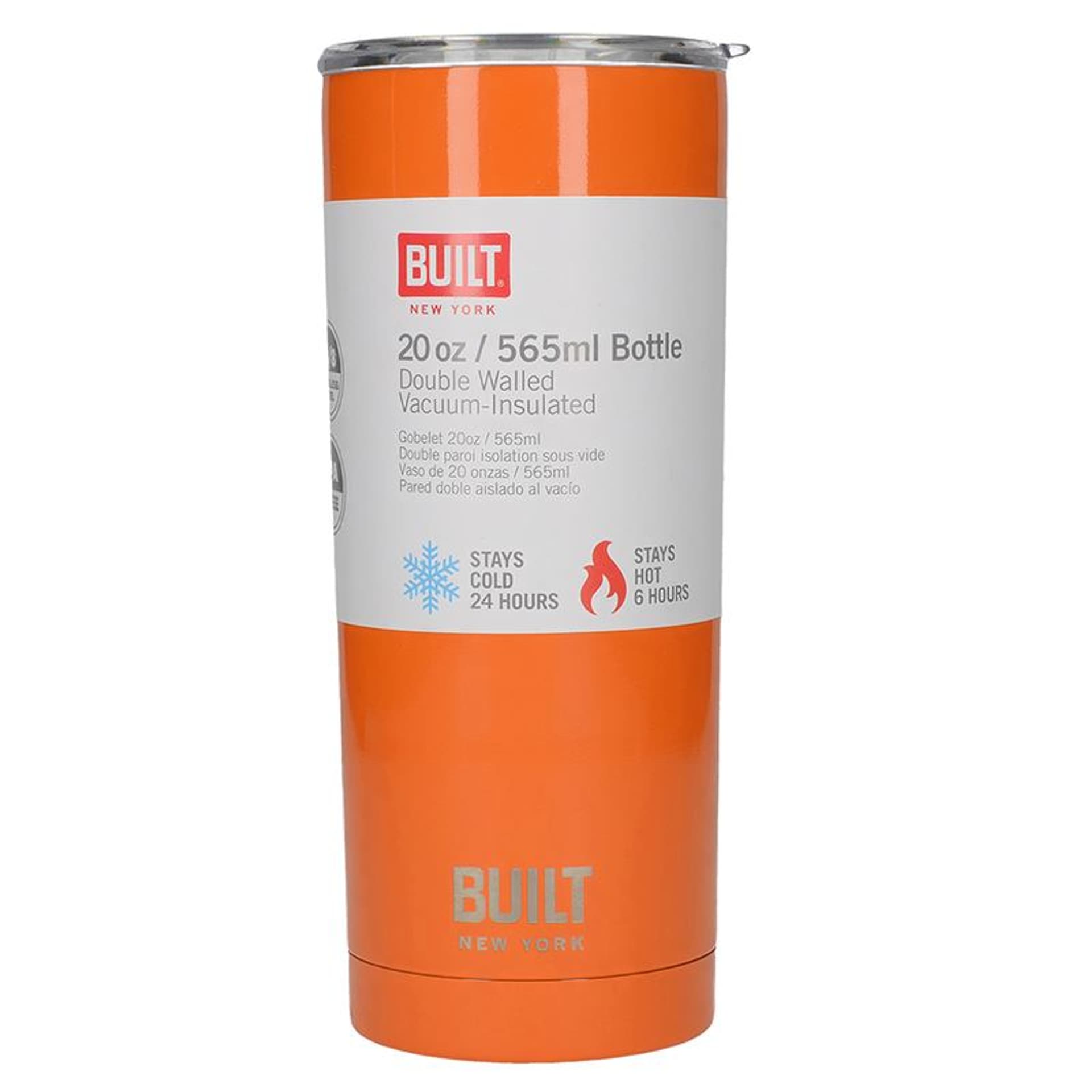 

BUILT Vacuum Insulated Tumbler - Stalowy kubek termiczny z izolacją próżniową 600 ml (Orange)