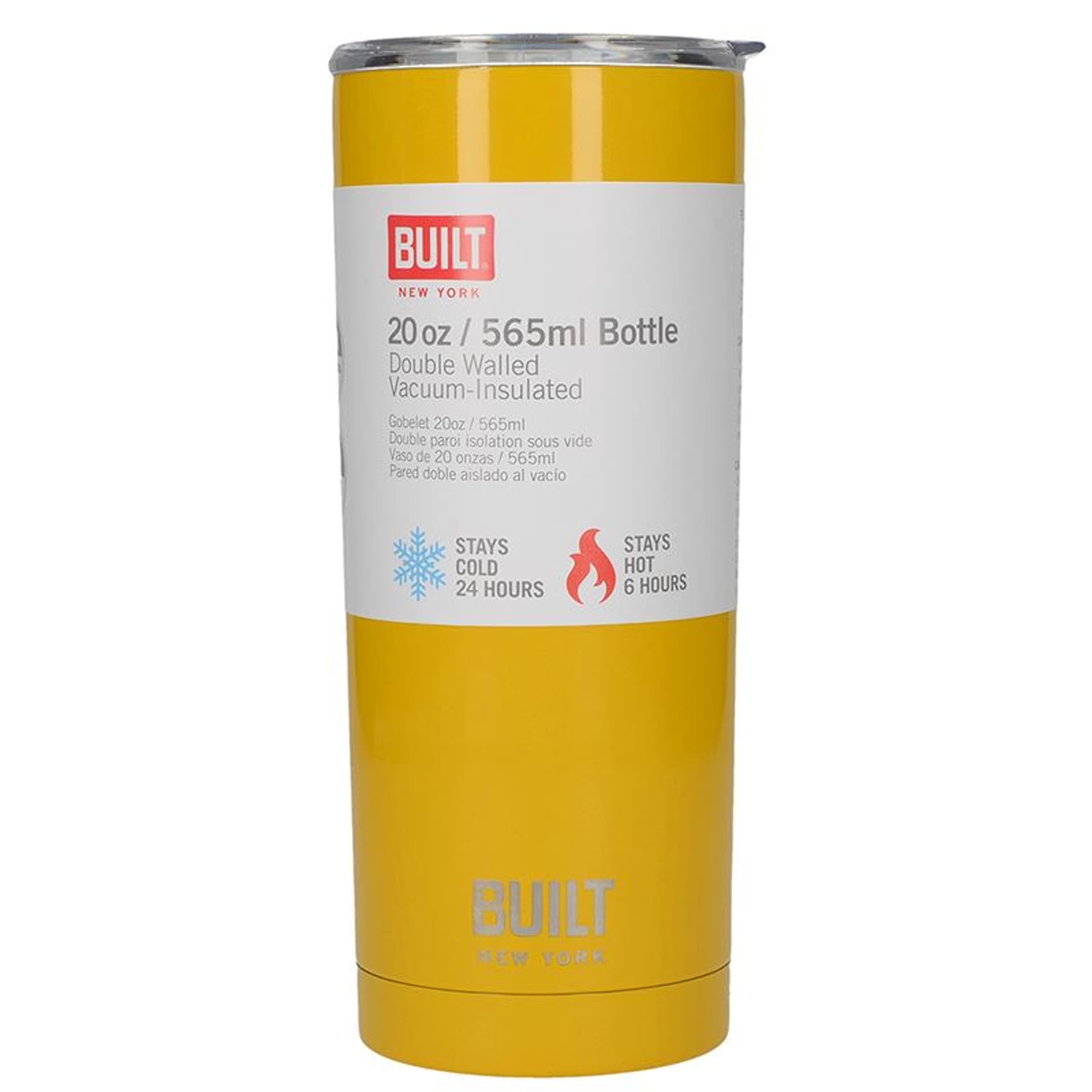 

BUILT Vacuum Insulated Tumbler - Stalowy kubek termiczny z izolacją próżniową 600 ml (Yellow)